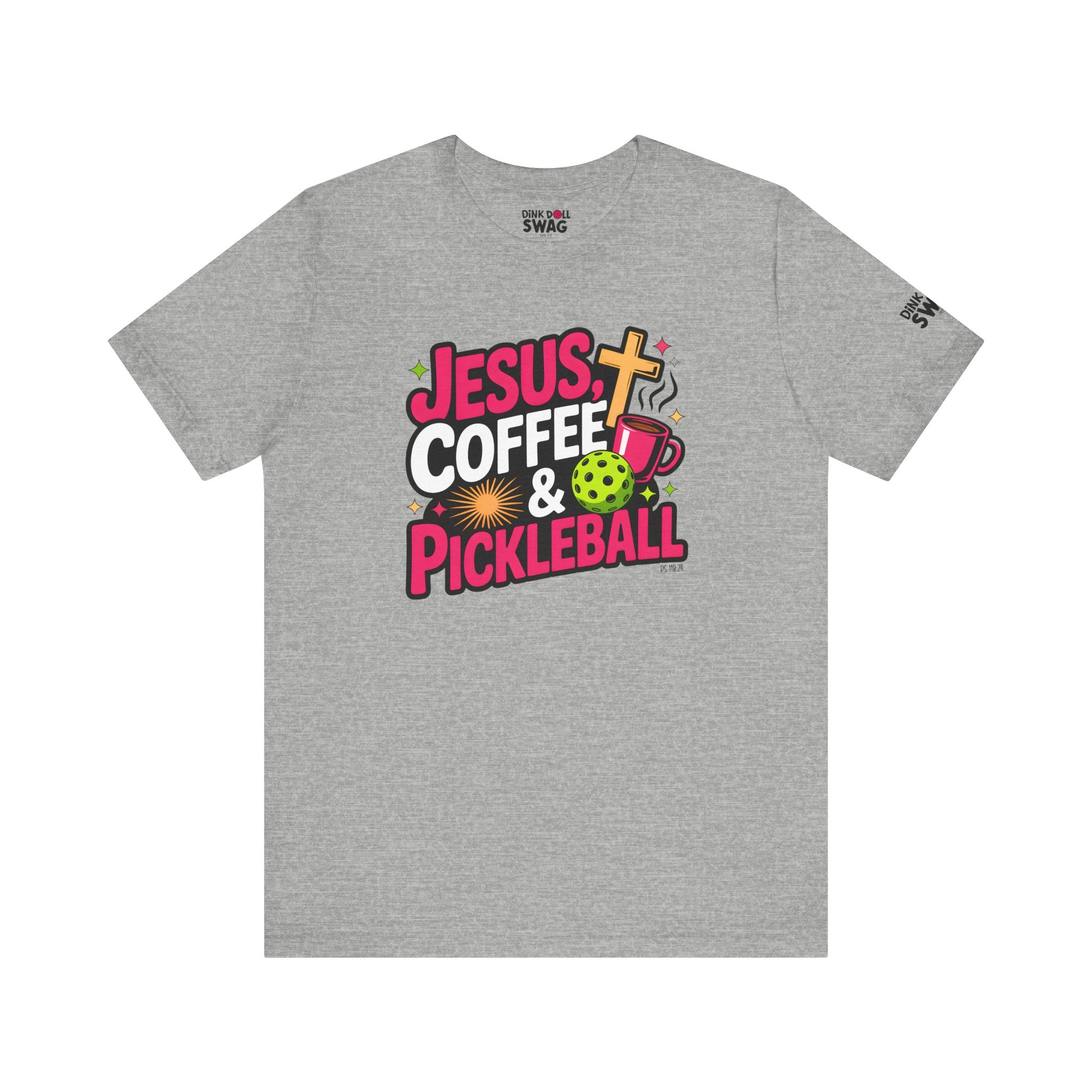 Jesus, Coffee, Pickleball Tee (Ps 118:24)