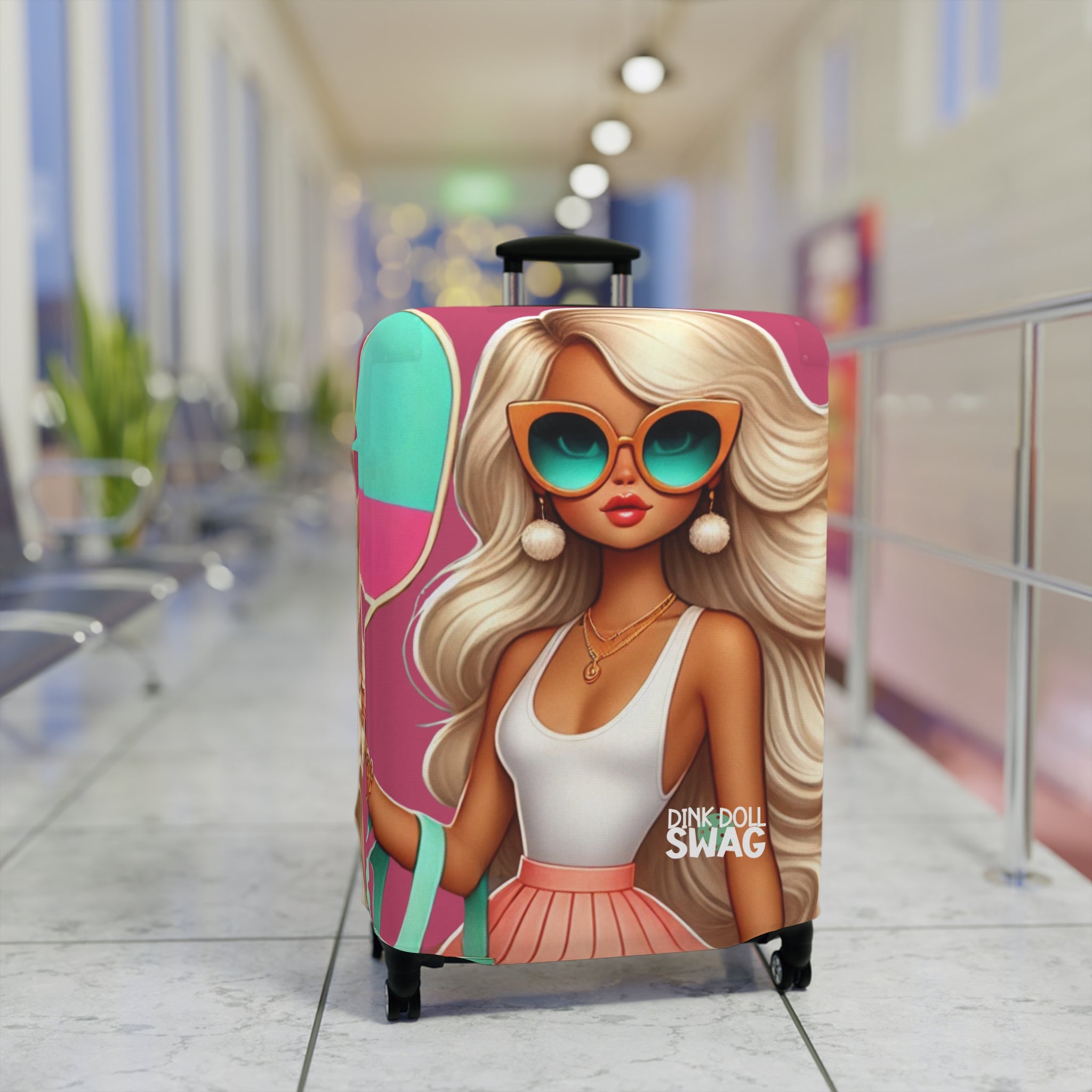 Dink Doll Swag™ Blonde Diva Luggage Cover