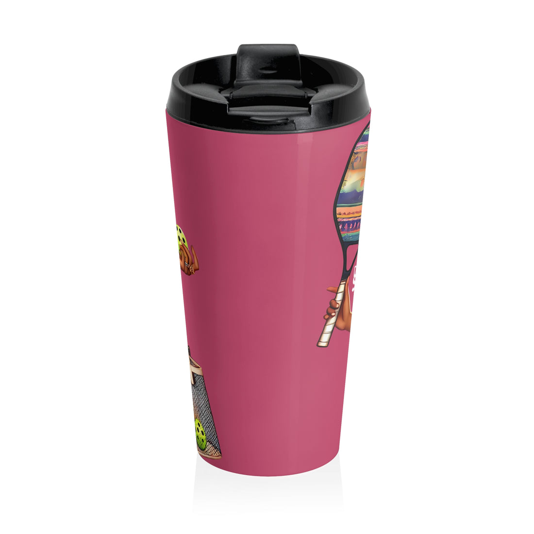 South Asian Diva pickleball tumbler with glam sunglasses design