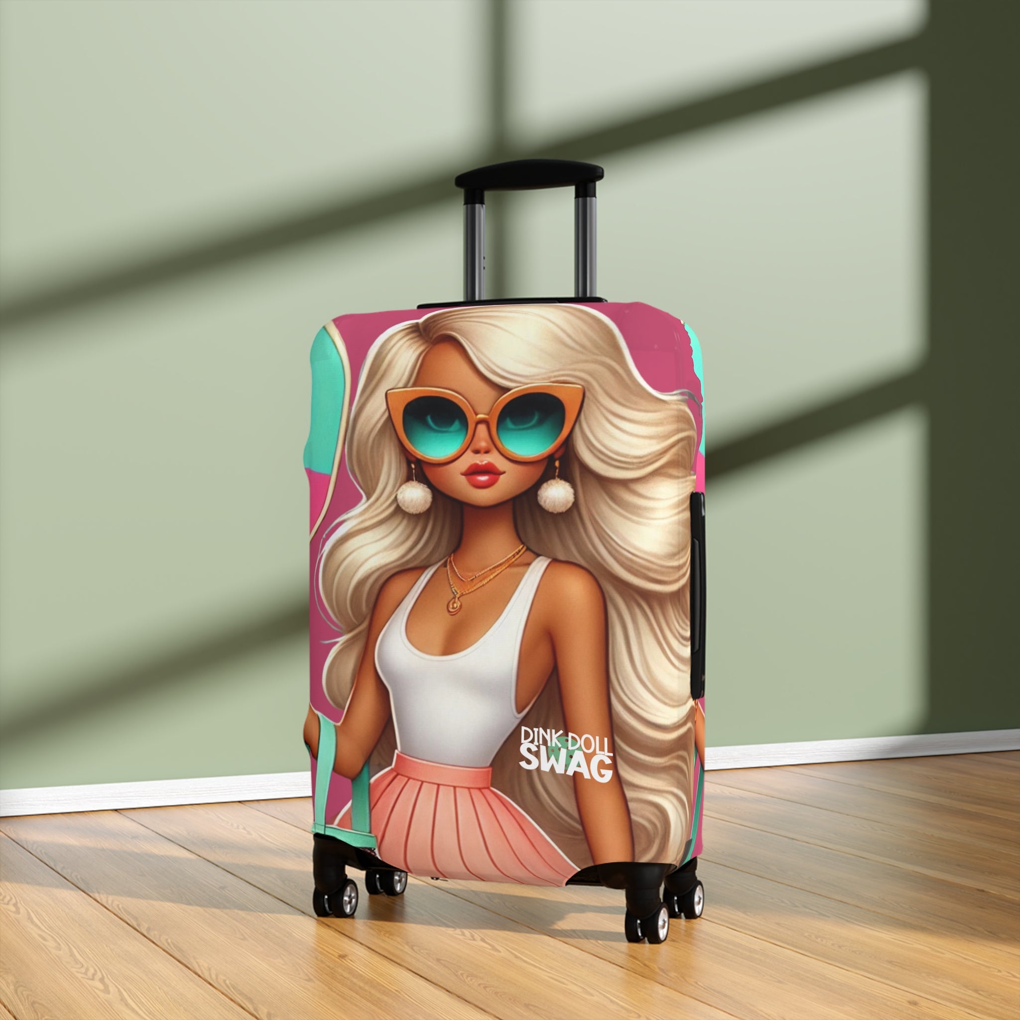 Dink Doll Swag™ Blonde Diva Luggage Cover