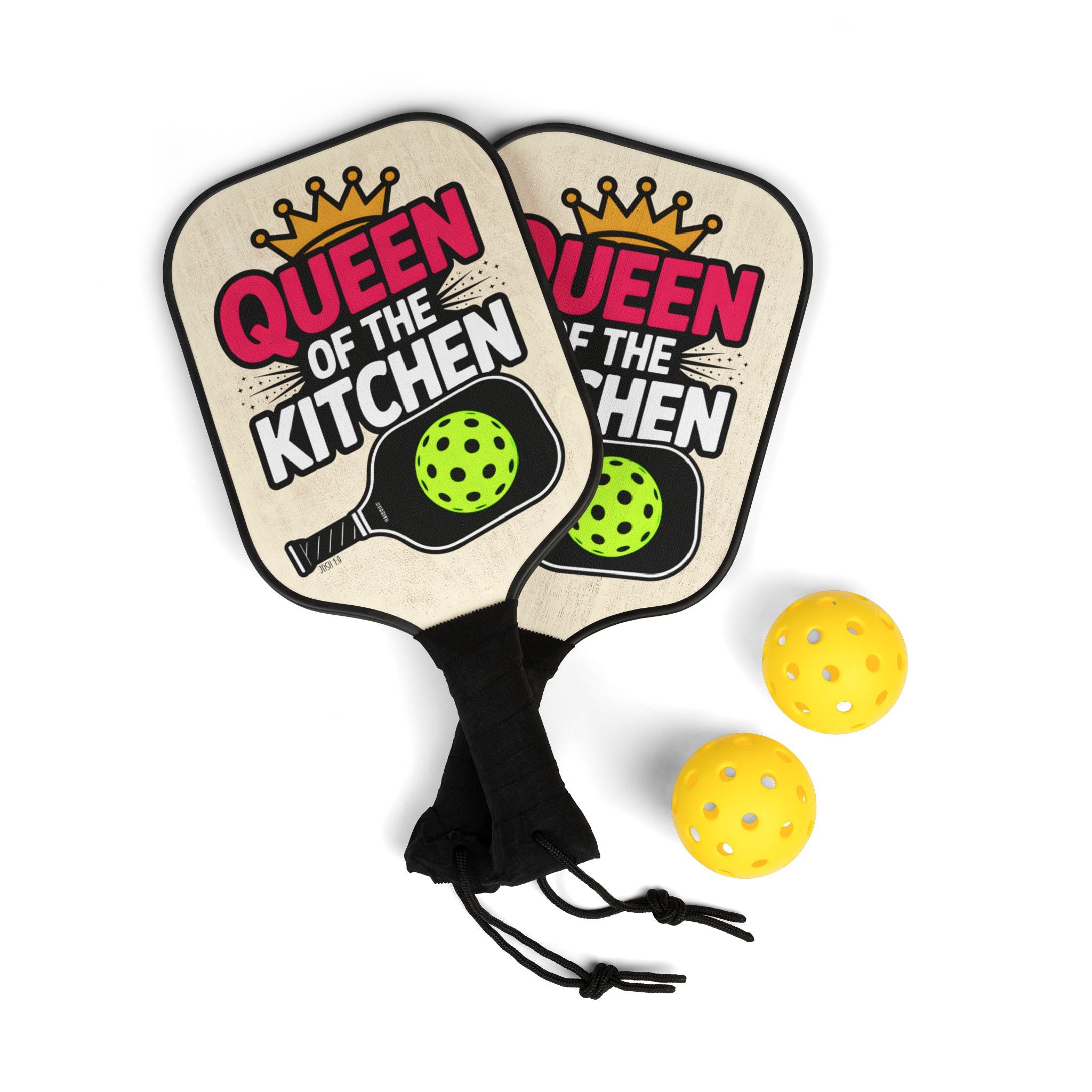 Queen of the Kitchen Pickleball Paddle Kit (Josh 1:9)