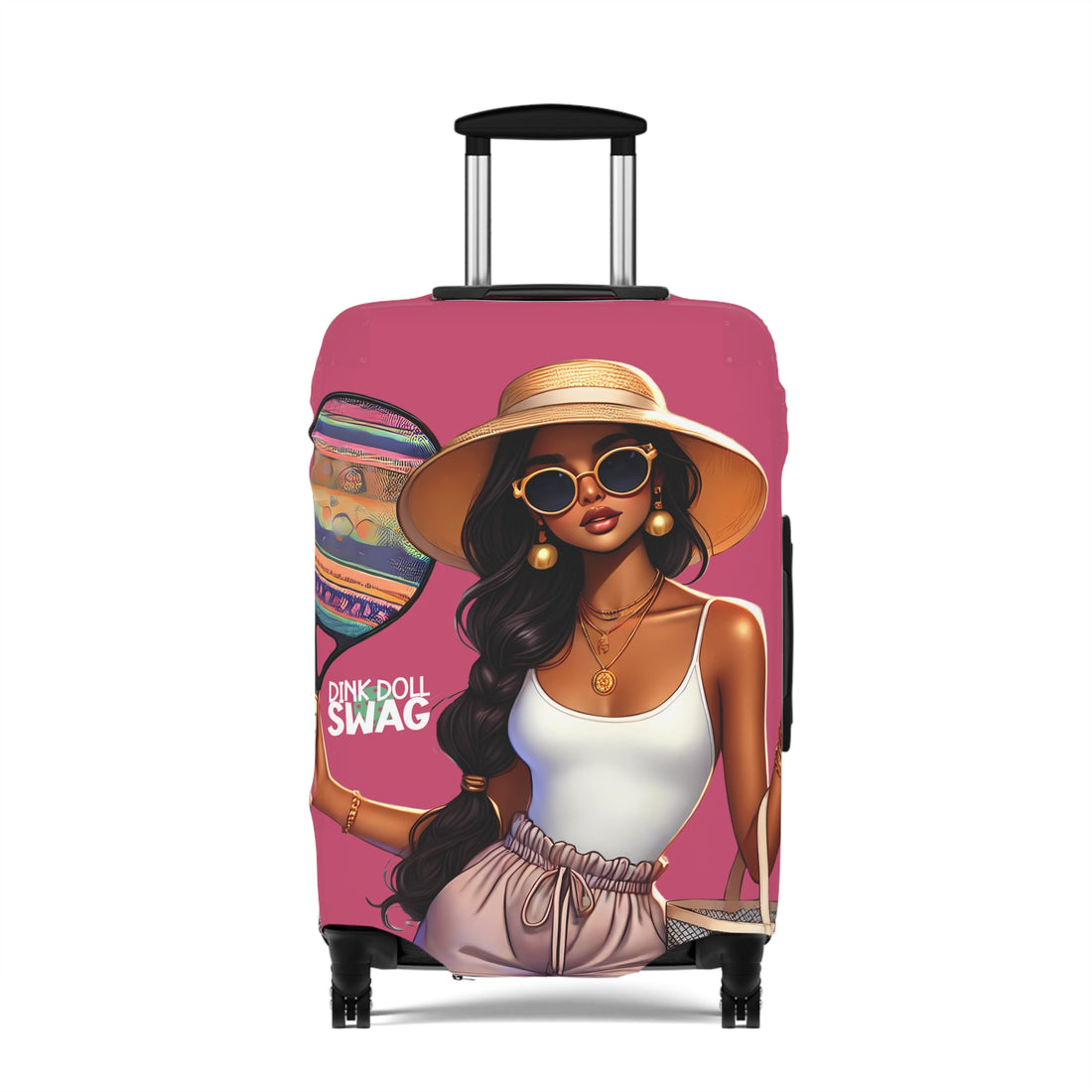 Bold South Asian Diva luggage cover by Dink Doll Swag