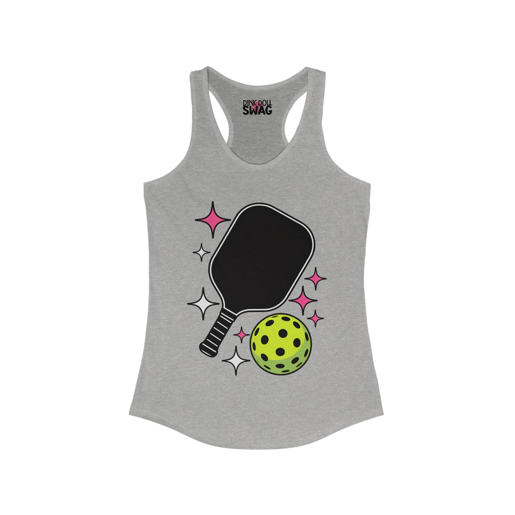 Pickleball Racerback Women's Tank - Pickleball Paddle Design