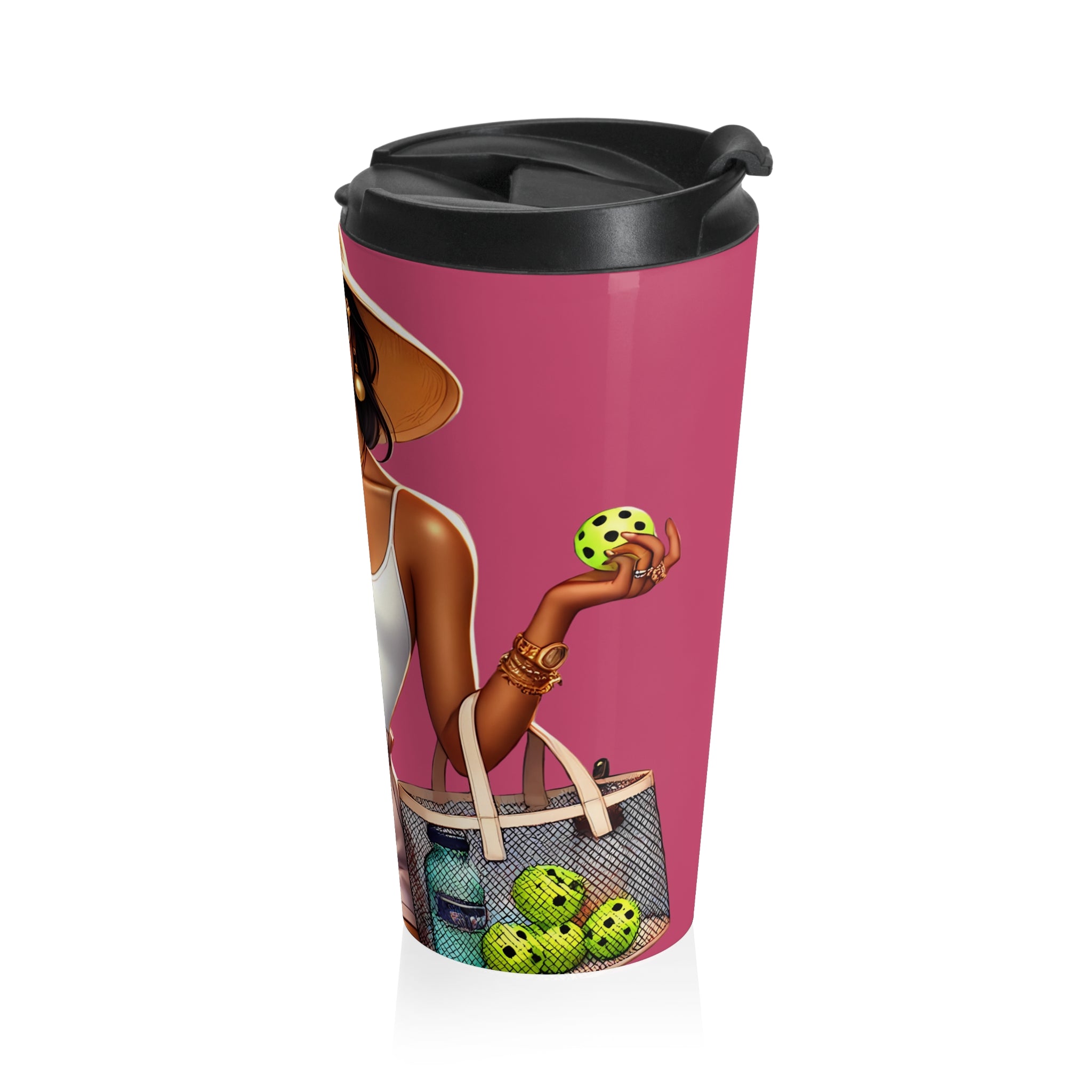 Dink Doll Swag™ Courtside Glam Tumbler - South Asian Diva
