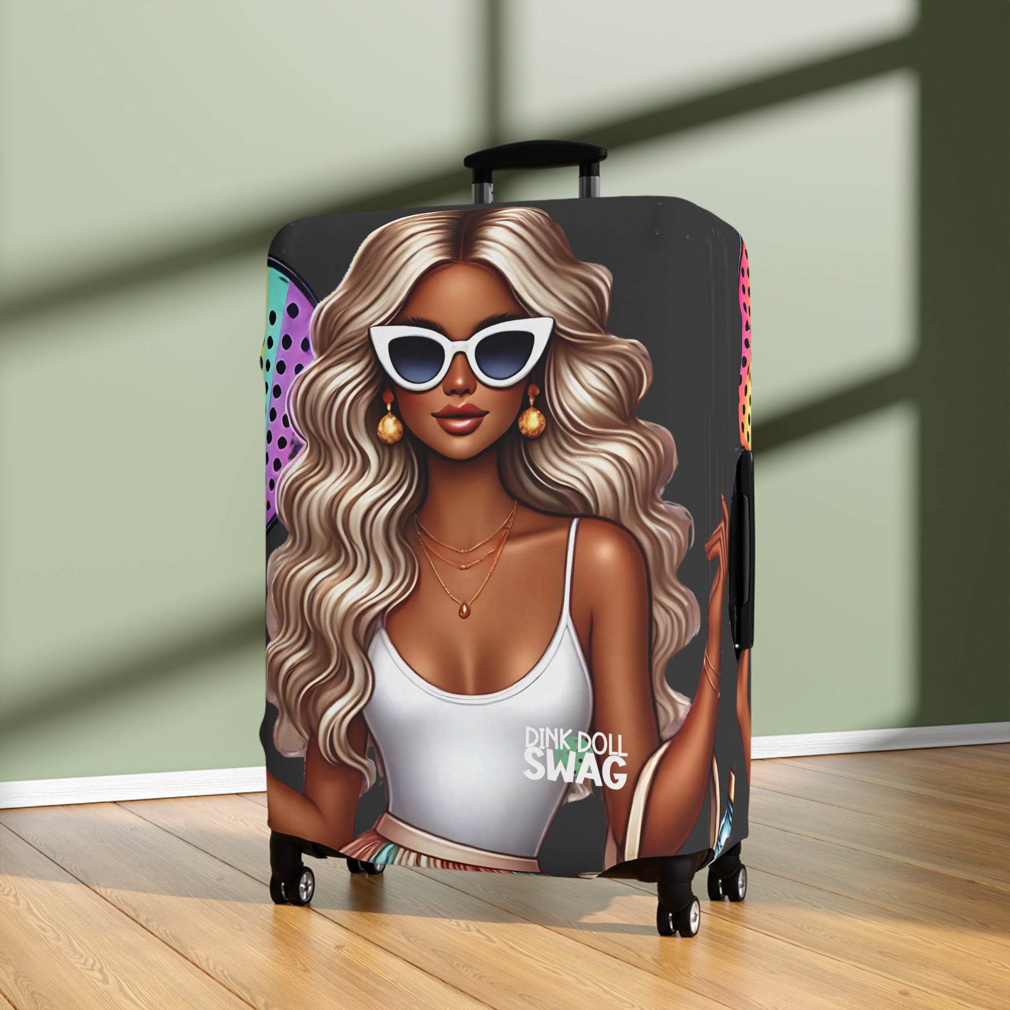 Dink Doll Swag™ Platinum Blonde Diva Luggage Cover