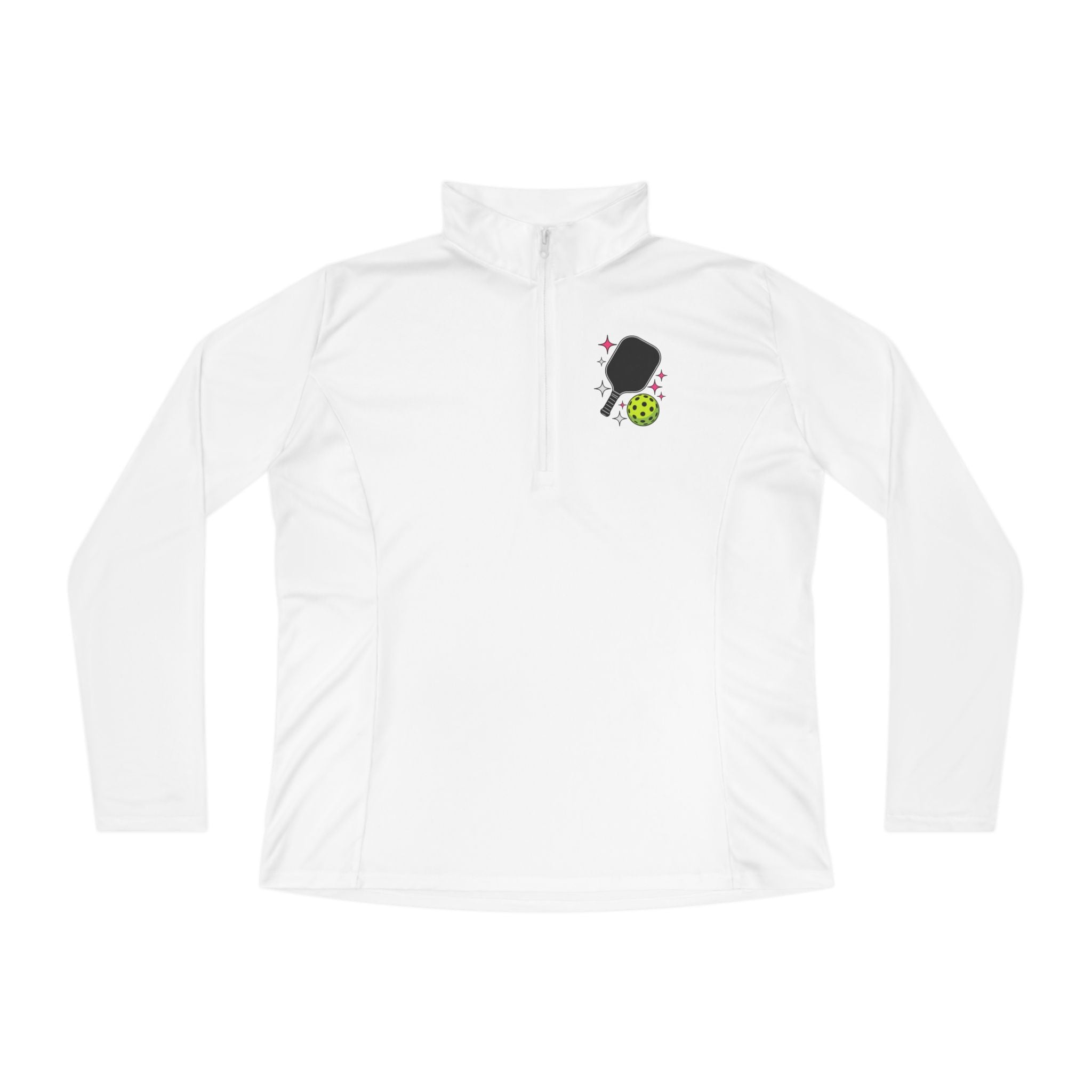 Women's Pickleball Quarter-Zip Pullover - 'No SORRY in Pickleball' Design