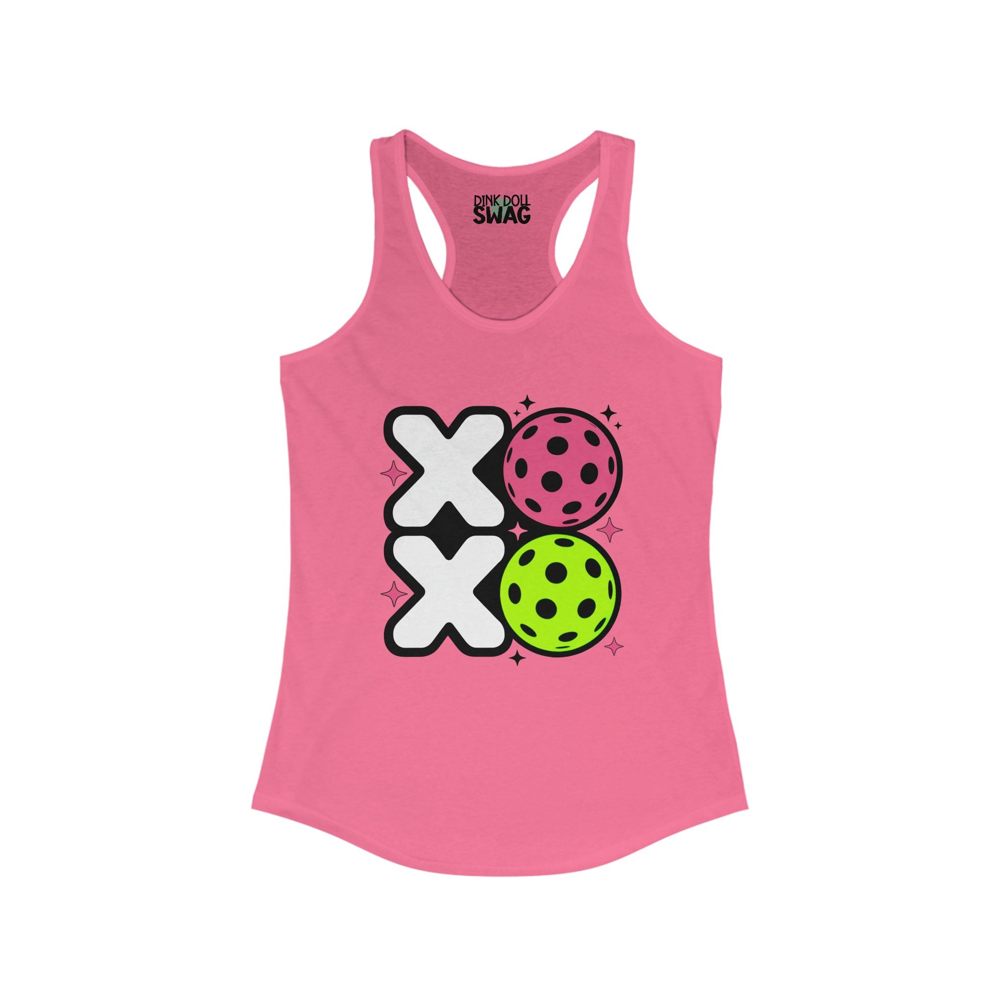 Pickleball Racerback Women's Tank - 'XOXO' Design
