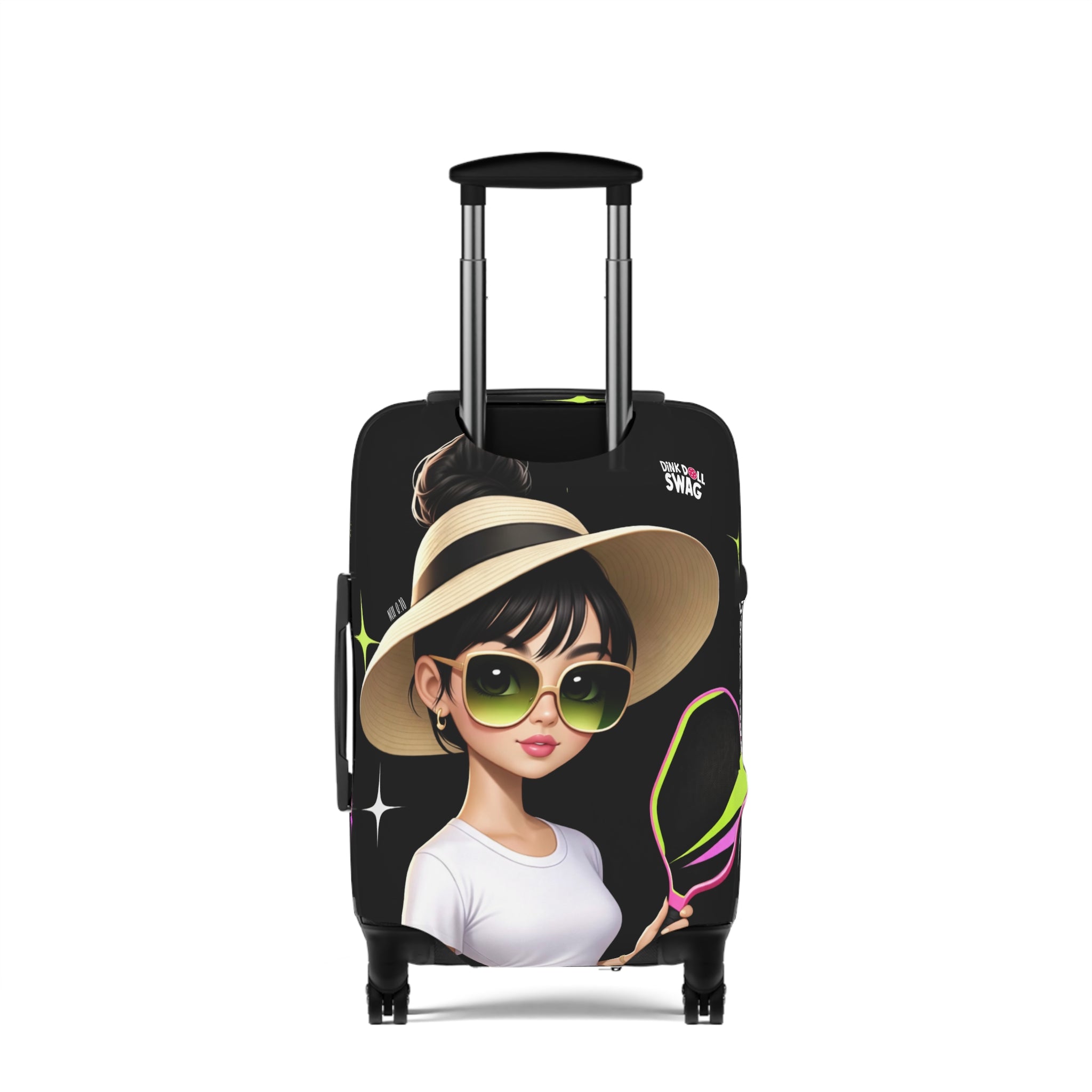 Dink Doll Swag™ Joy in Motion   – Elia Edition Pickleball Luggage Cover for Women | Faith-Inspired
