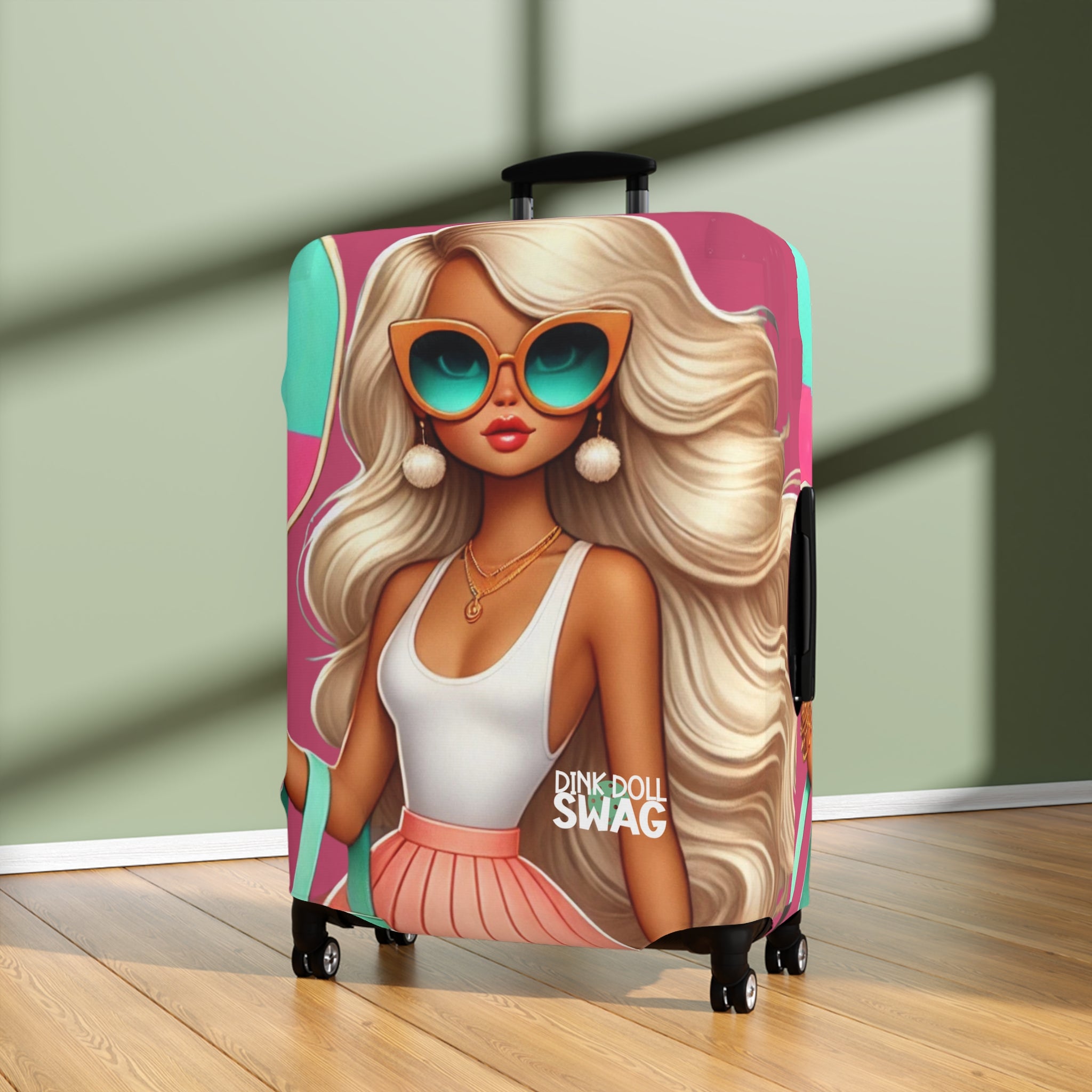 Dink Doll Swag™ Blonde Diva Luggage Cover