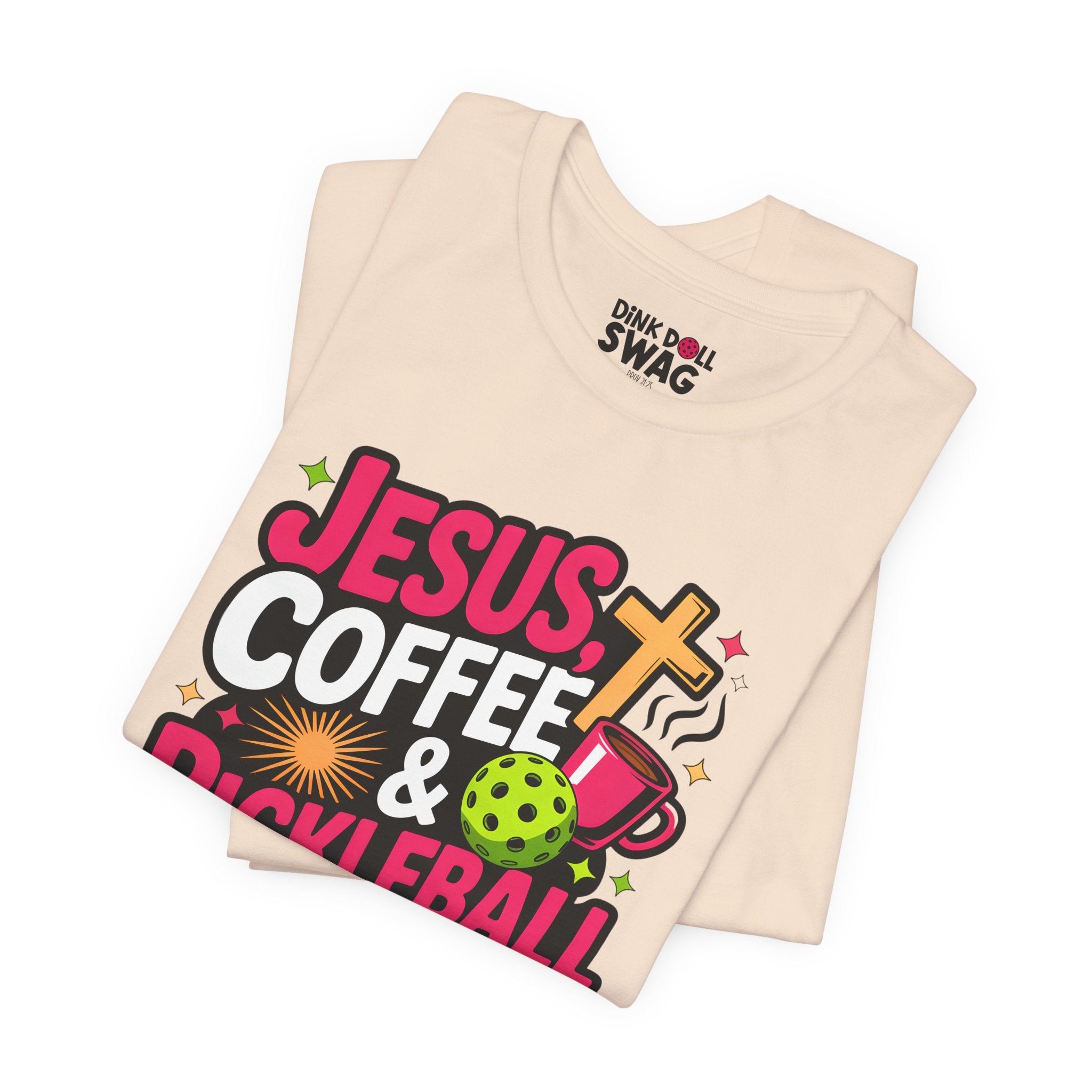 Jesus, Coffee, Pickleball Tee (Ps 118:24)