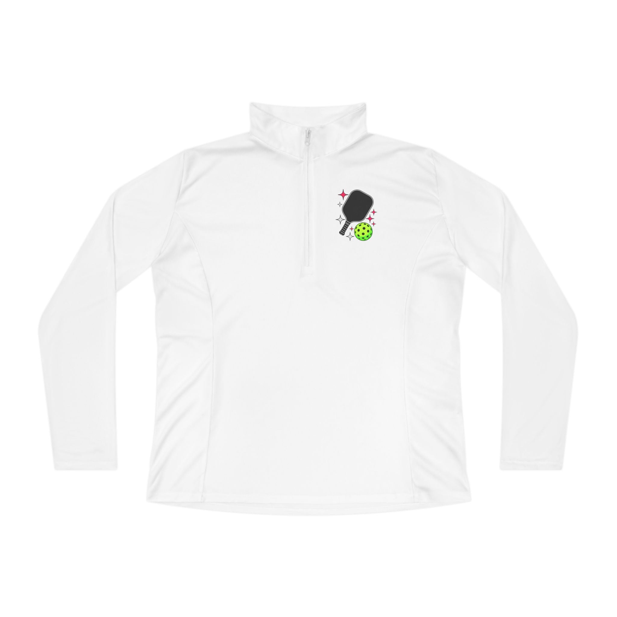 No SORRY in Pickleball Quarter-Zip Pullover (2 Tim 1:7)