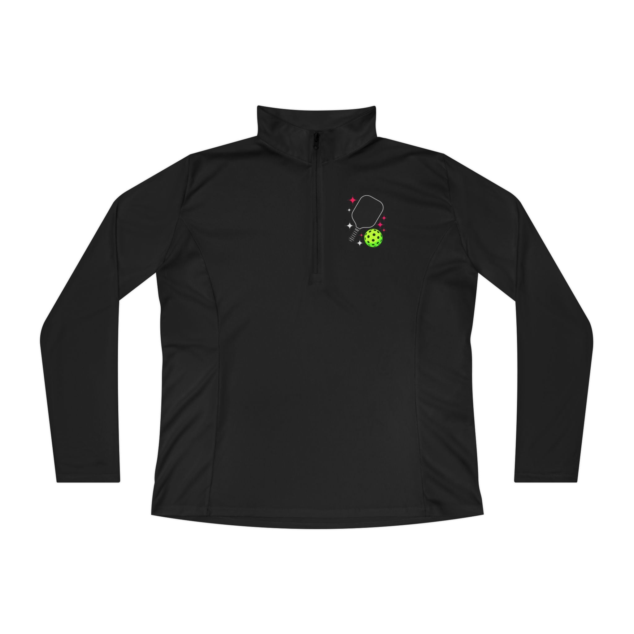 No SORRY in Pickleball Quarter-Zip Pullover (2 Tim 1:7)