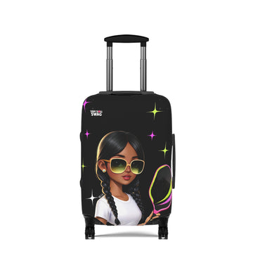 Dink Doll Swag™ Joy in Motion   – Aria Edition Pickleball Luggage Cover for Women | Faith-Inspired