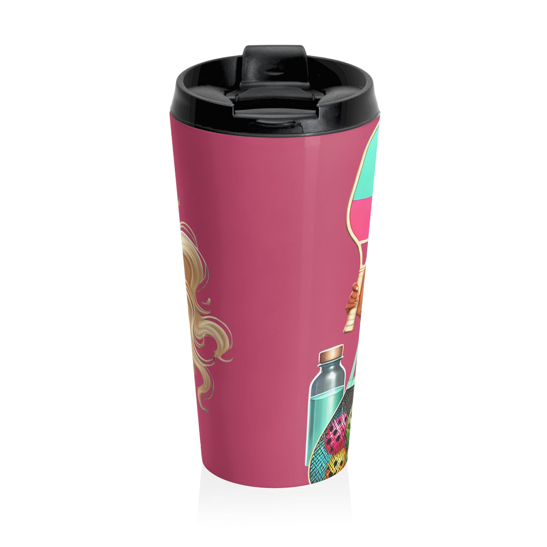 Blonde Diva pickleball tumbler with oversized sunglasses design