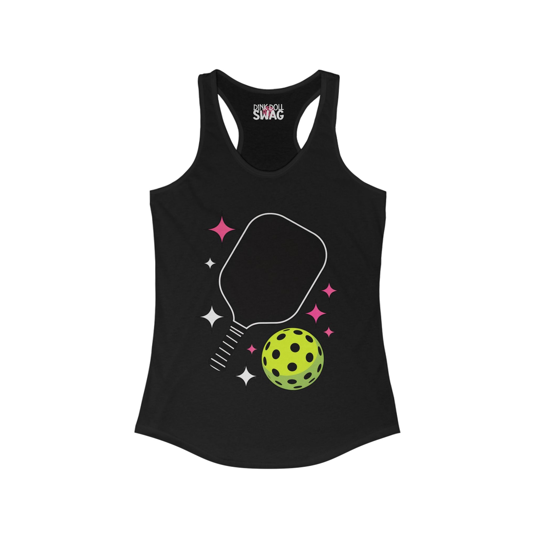 Pickleball Racerback Women's Tank - Pickleball Paddle Design