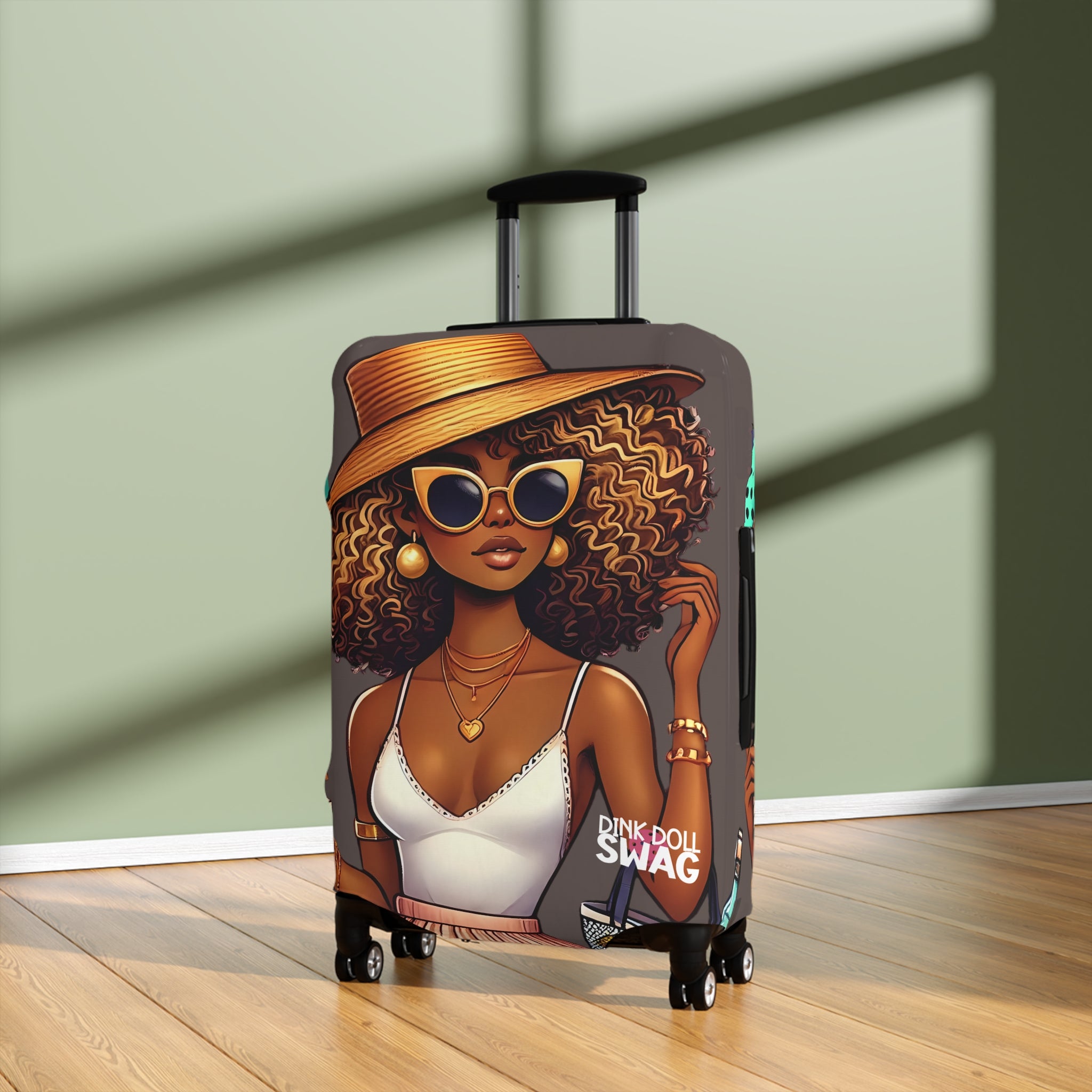 Dink Doll Swag™ Mixed Race Diva Luggage Cover