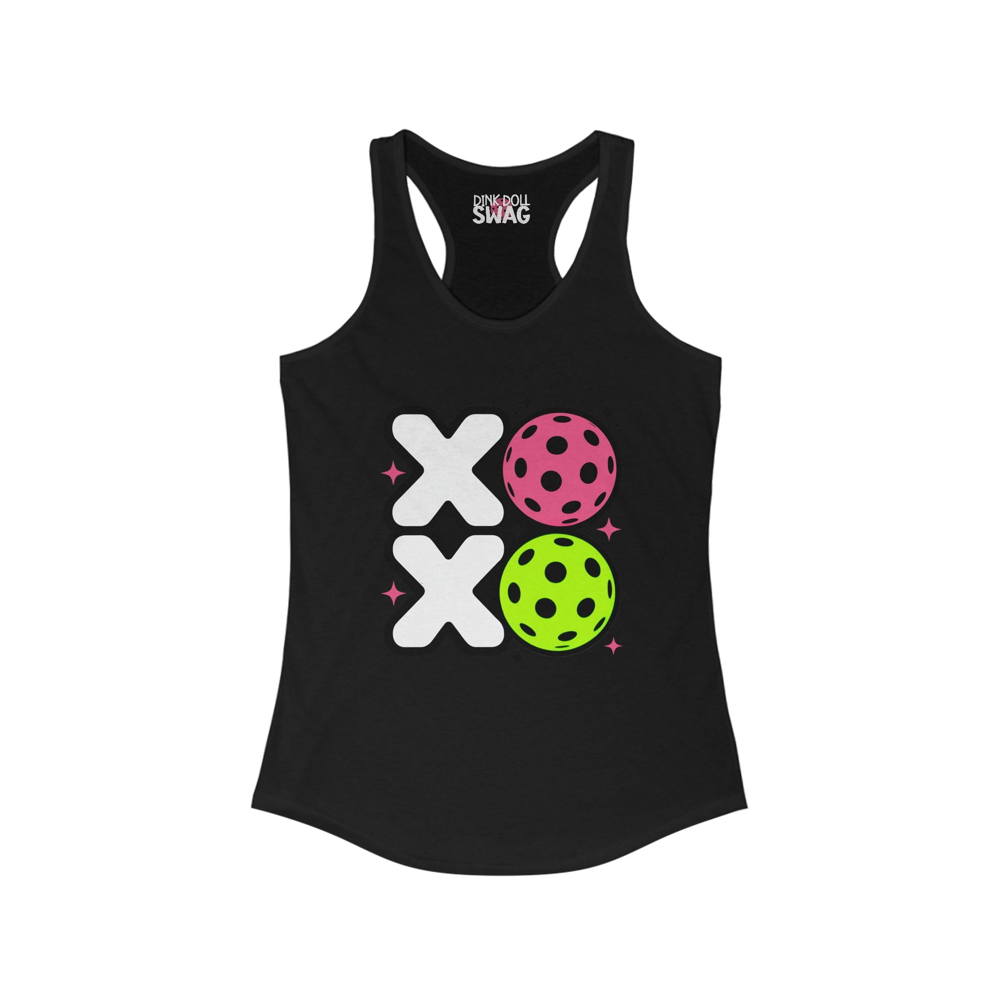 Pickleball Racerback Women's Tank - 'XOXO' Design