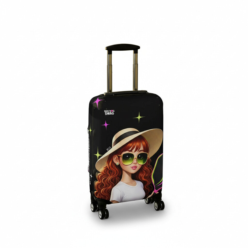 Dink Doll Swag™ Joy in Motion   – Sienna Edition Pickleball Luggage Cover for Women | Faith-Inspired