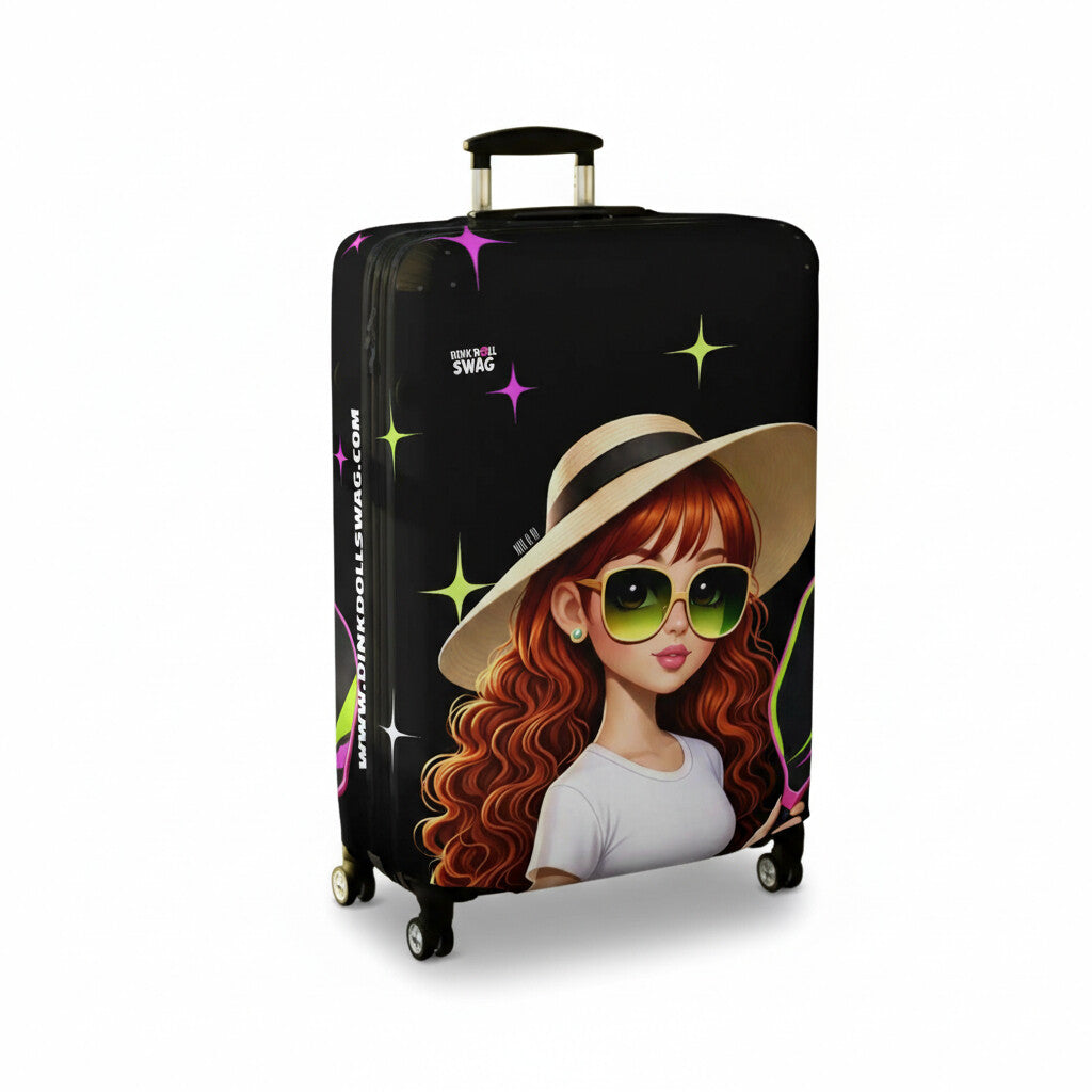 Dink Doll Swag™ Joy in Motion   – Sienna Edition Pickleball Luggage Cover for Women | Faith-Inspired