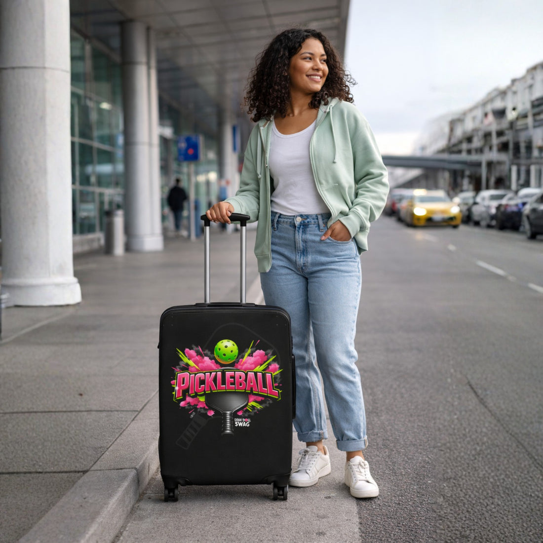 Splash Pickleball Luggage Cover for Women | Faith-Inspired