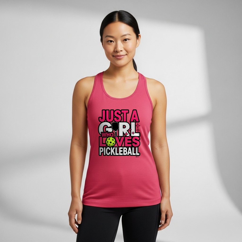 Just A Girl Who Loves Pickleball Tank for Women | Faith-Inspired