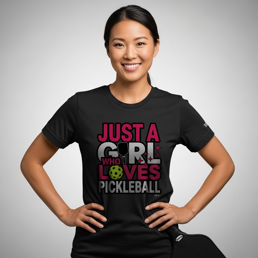 Just a Girl Who Loves Pickleball T-Shirt for Women | Faith-Inspired