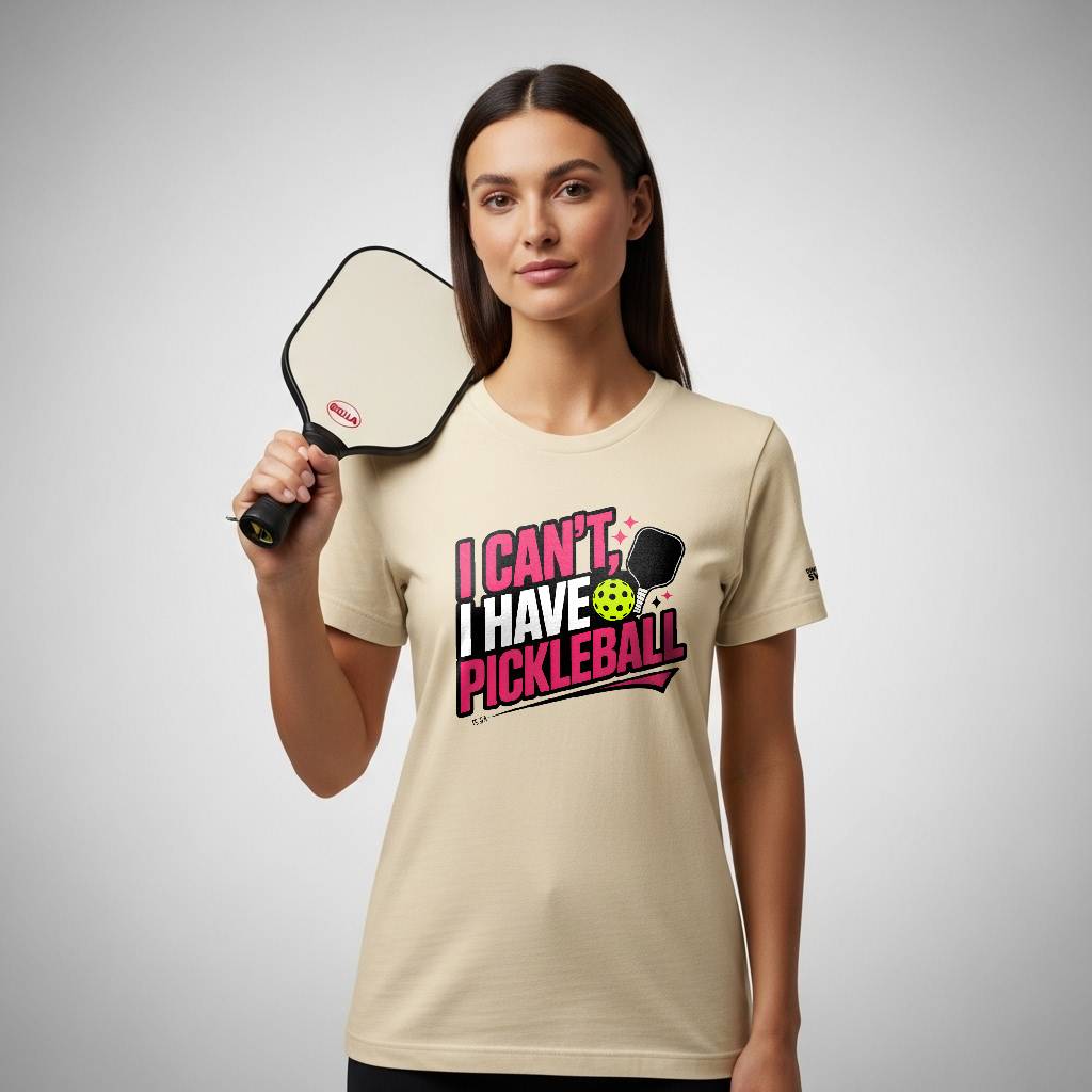 I Can't, I Have Pickleball T-Shirt for Women | Faith-Inspired