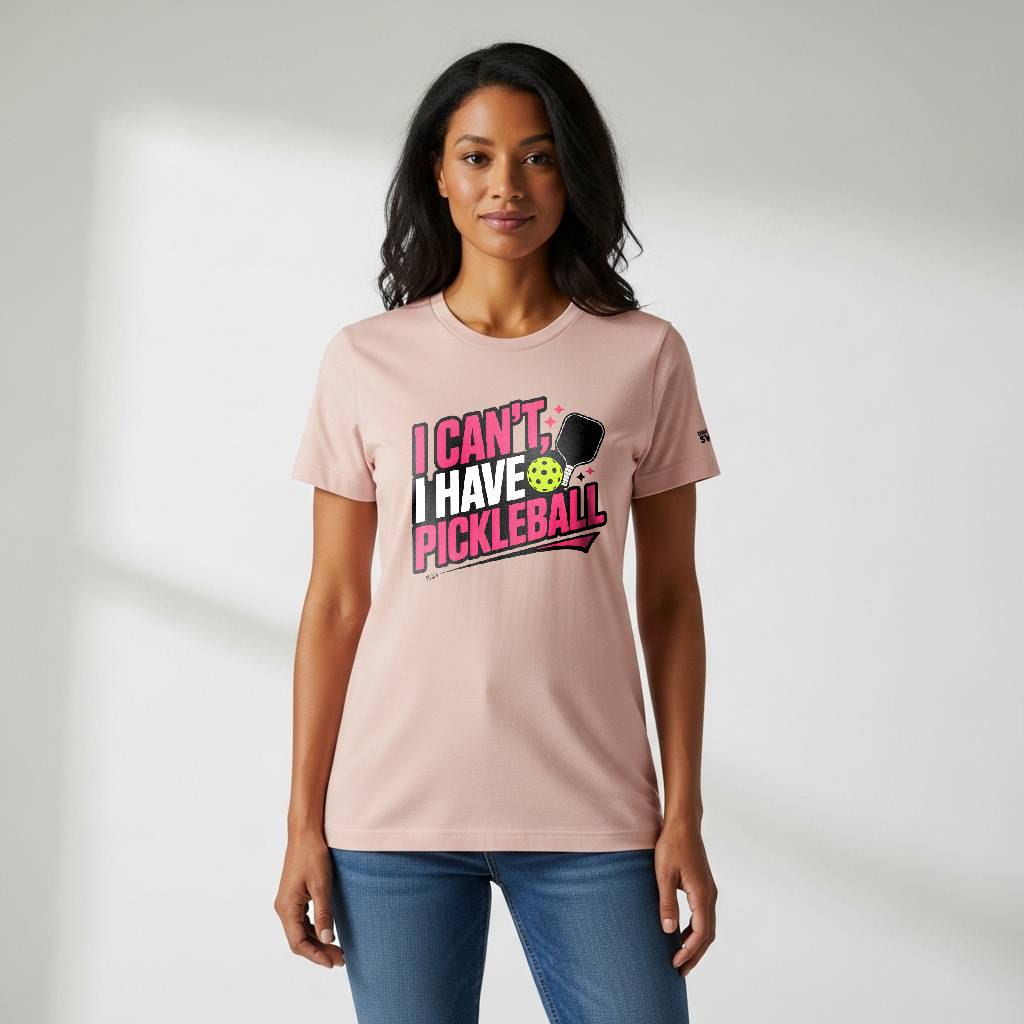 I Can't, I Have Pickleball T-Shirt for Women | Faith-Inspired