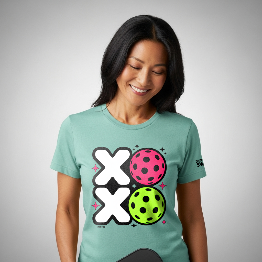 XOXO Pickleball T-Shirt for Women | Faith-Inspired