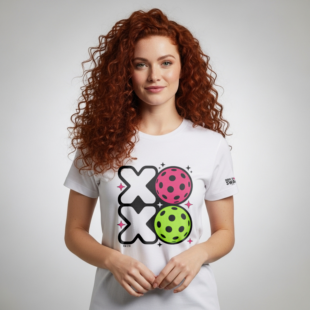 XOXO Pickleball T-Shirt for Women | Faith-Inspired