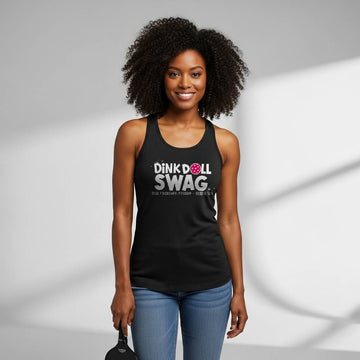 Dink Doll Swag Logo Pickleball Tank for Women | Faith-Inspired