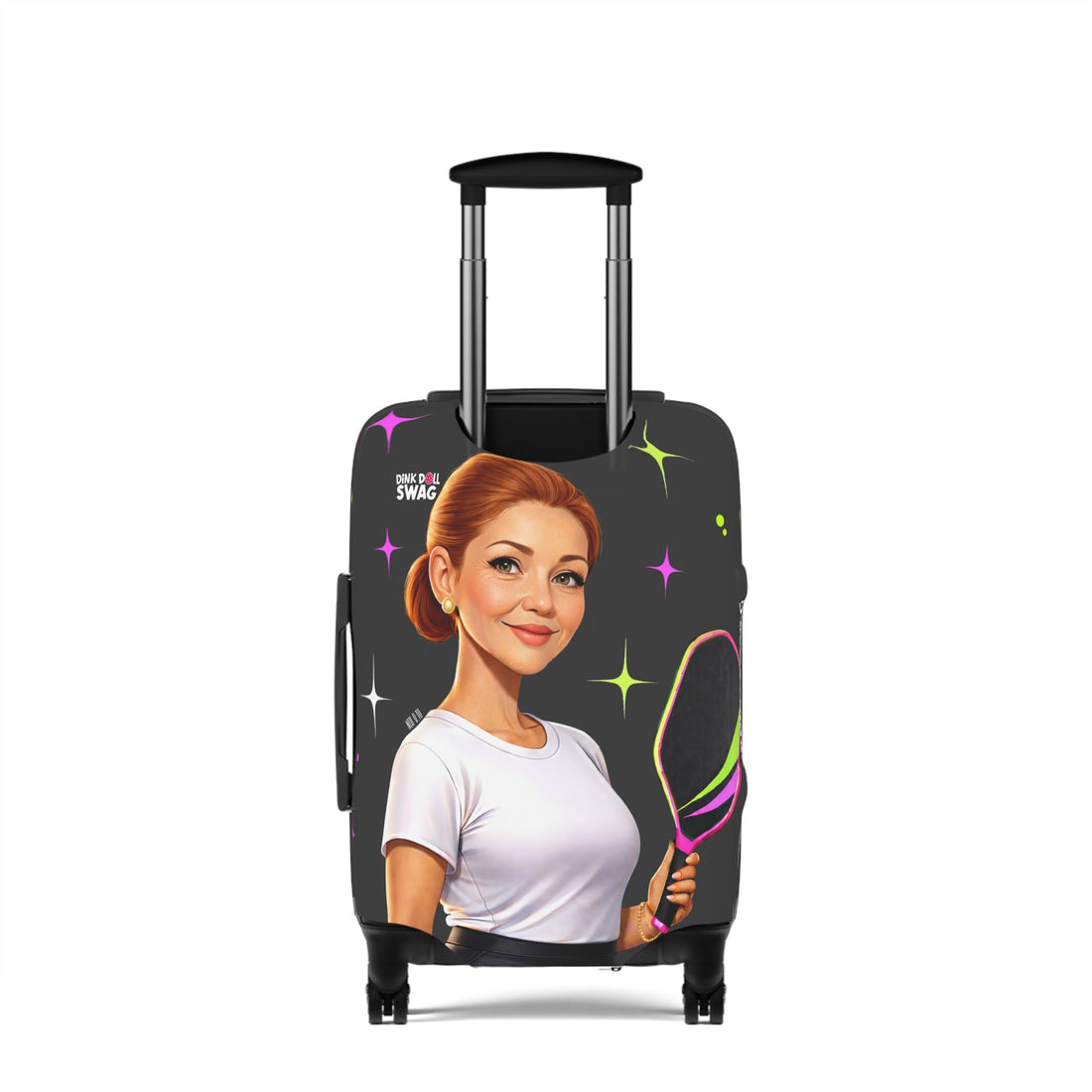 Dink Doll Swag™ Joy in Motion – Legacy Series   – Rosalyn Edition Pickleball Luggage Cover for Women | Faith-Inspired