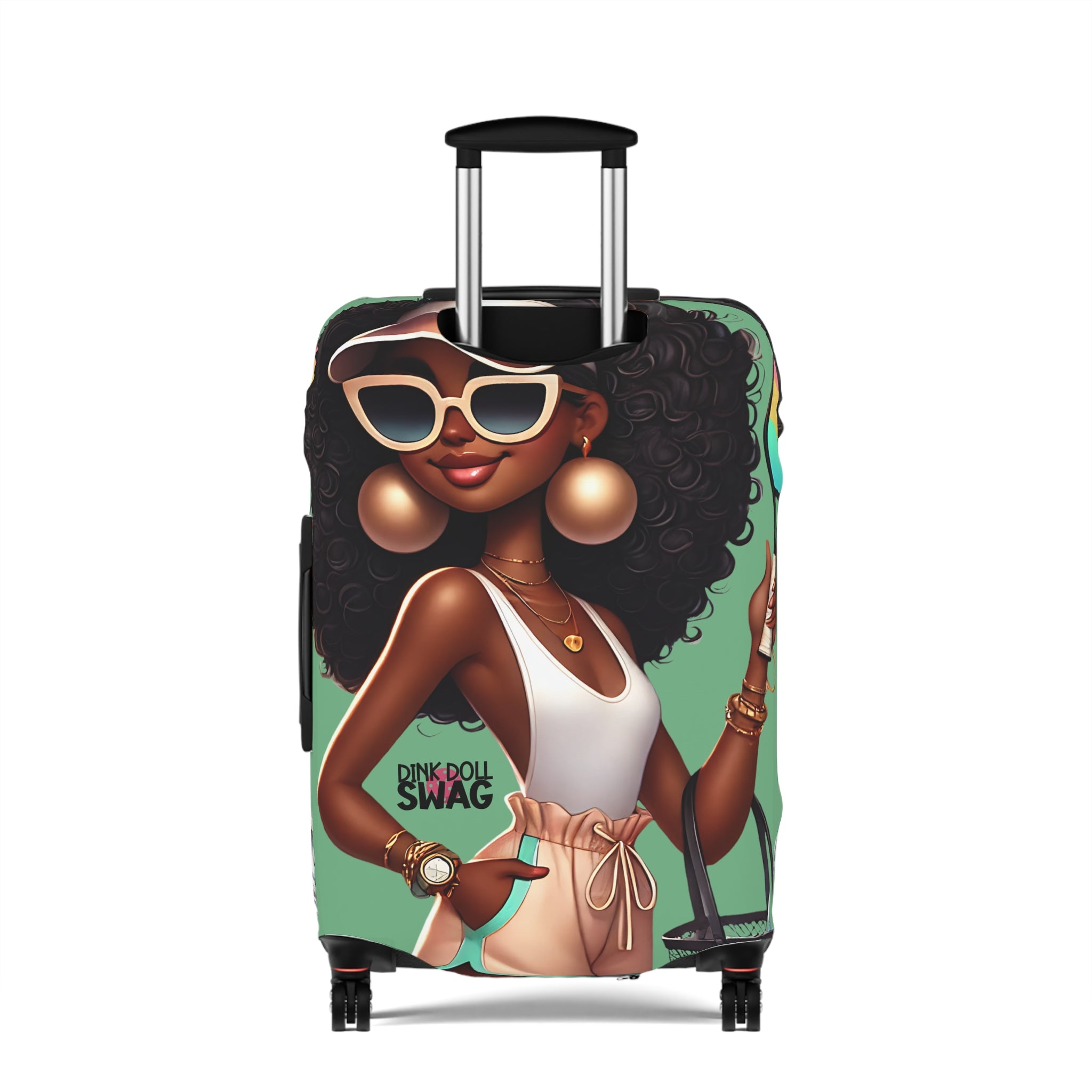 Dink Doll Swag™ Afro Diva Luggage Cover