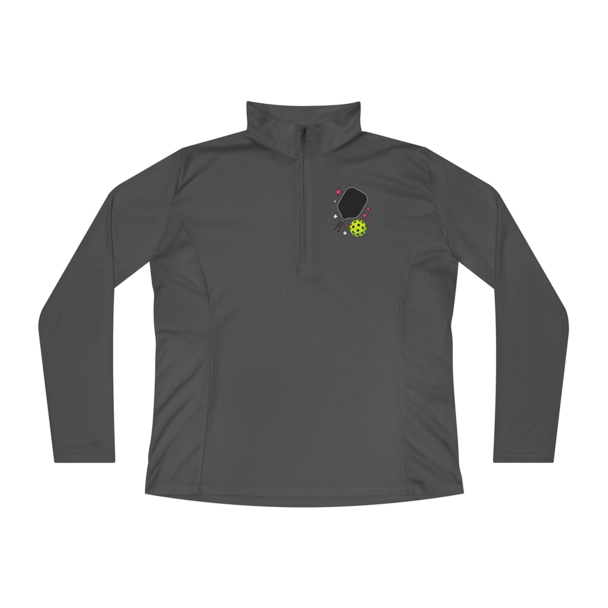 Women's Pickleball Quarter-Zip Pullover - 'No SORRY in Pickleball' Design