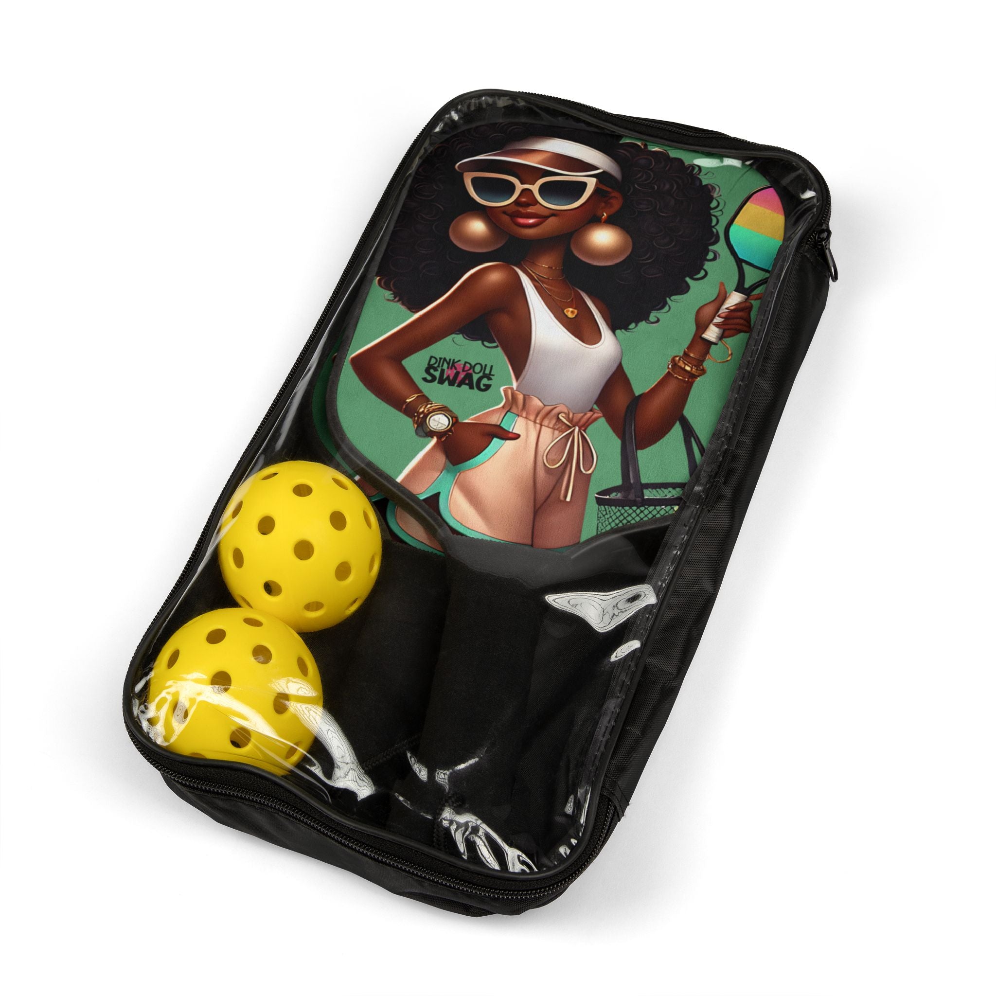 Afro Diva Pickleball Paddle Kit – Bold, Beautiful, and Ready to Play