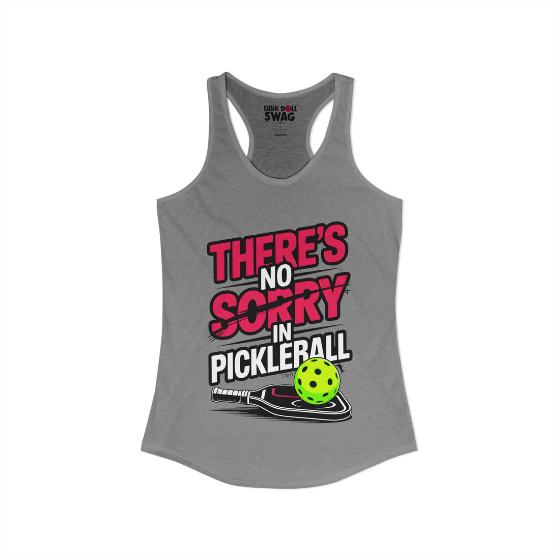 There's No SORRY in Pickleball Tank for Women | Faith-Inspired