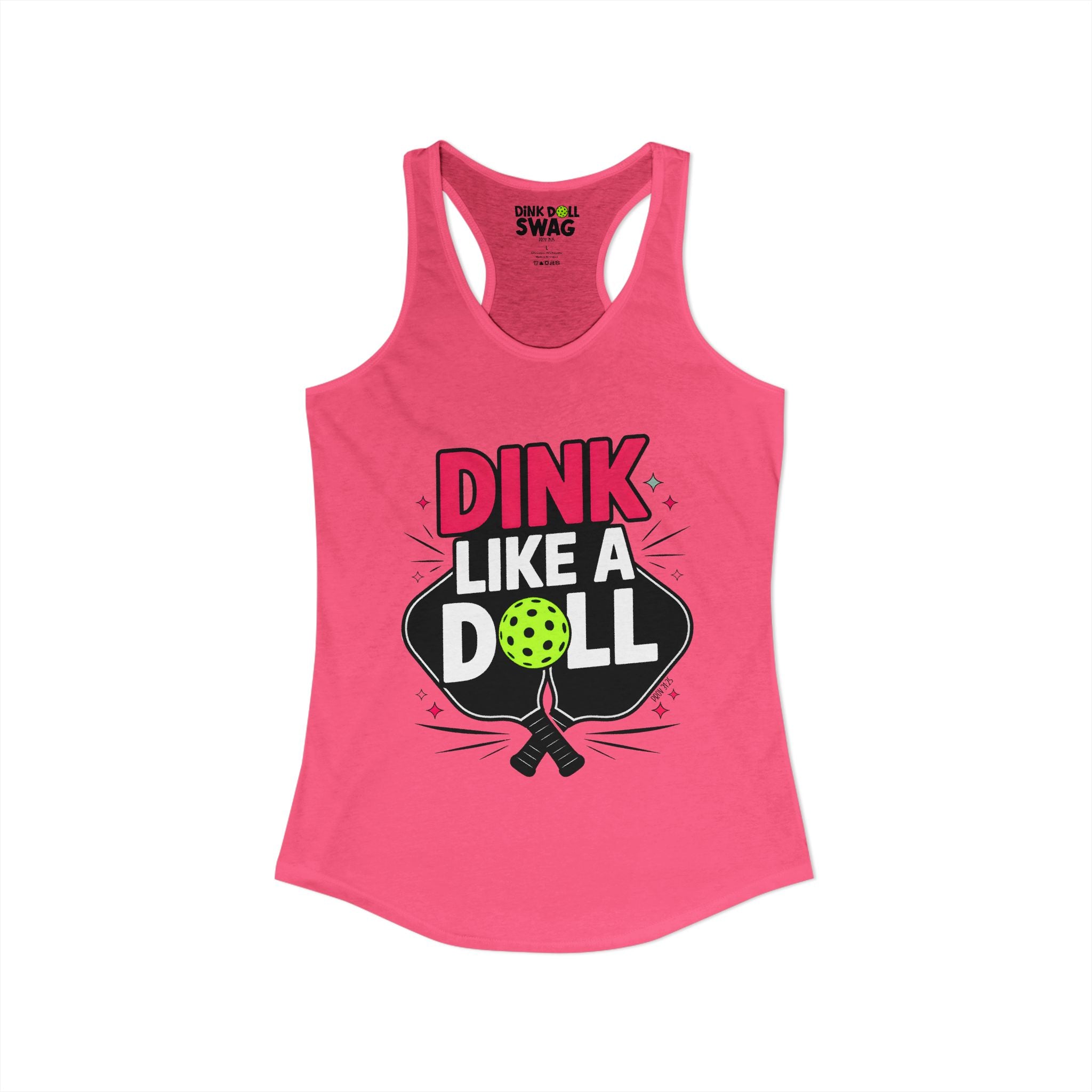 Dink Like a Doll Racerback Tank (Prov 31:25)