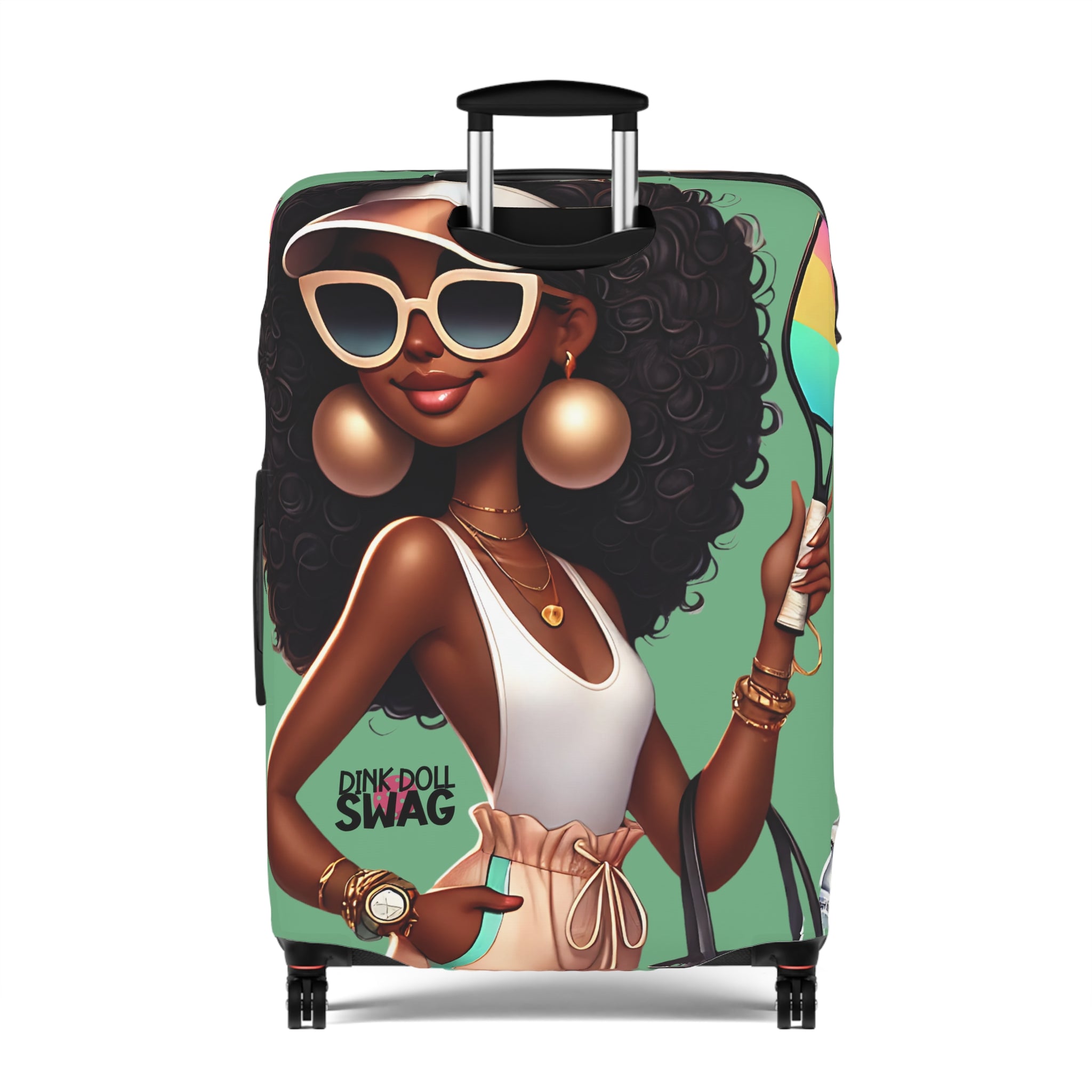 Dink Doll Swag™ Afro Diva Luggage Cover