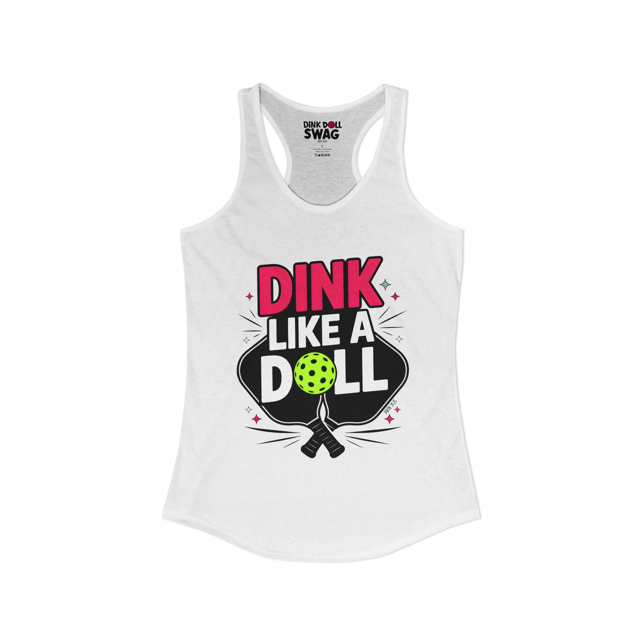Dink Like a Doll Racerback Tank (Prov 31:25)