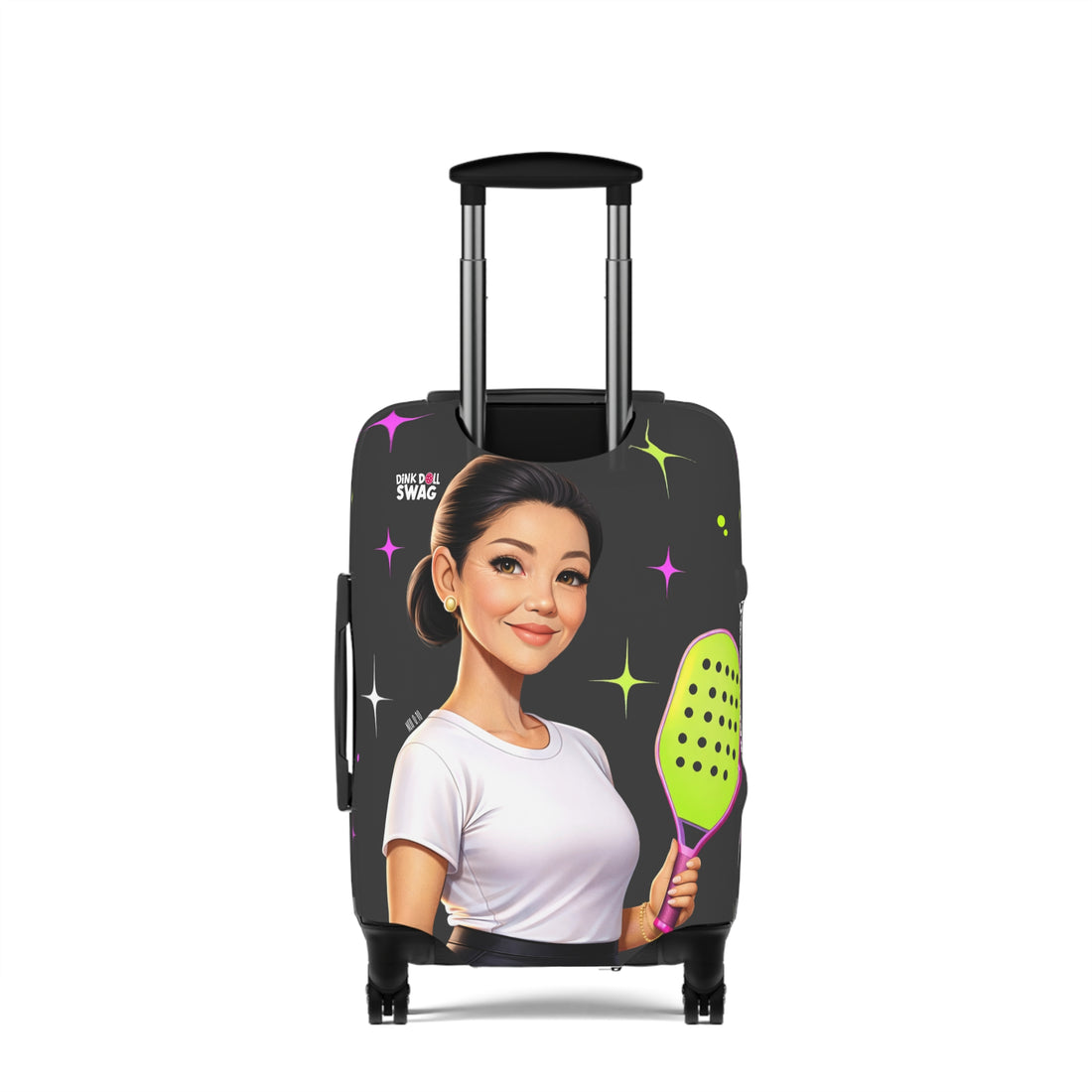 Dink Doll Swag™ Joy in Motion – Legacy Series   – Mei Edition Pickleball Luggage Cover for Women | Faith-Inspired