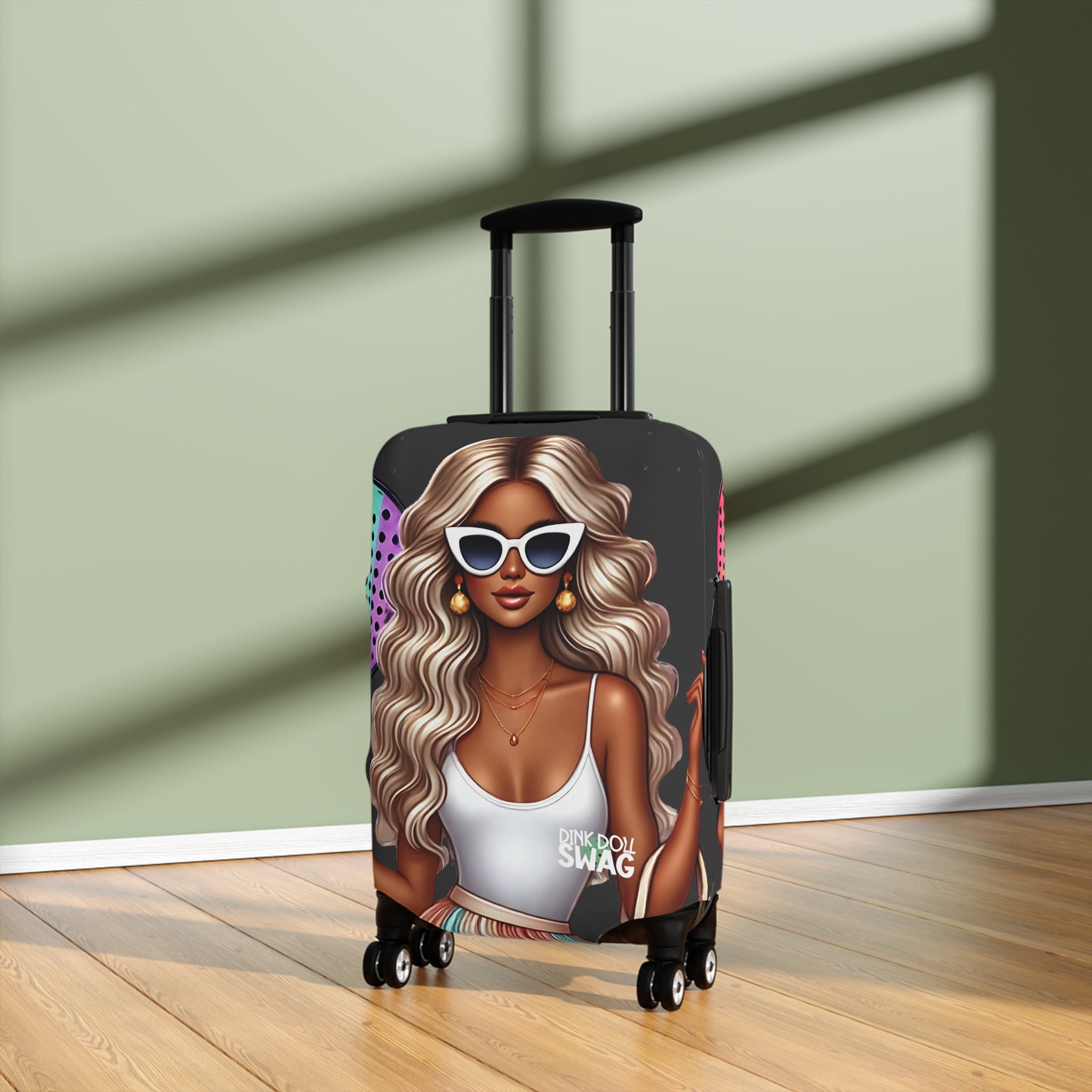 Dink Doll Swag™ Platinum Blonde Diva Luggage Cover