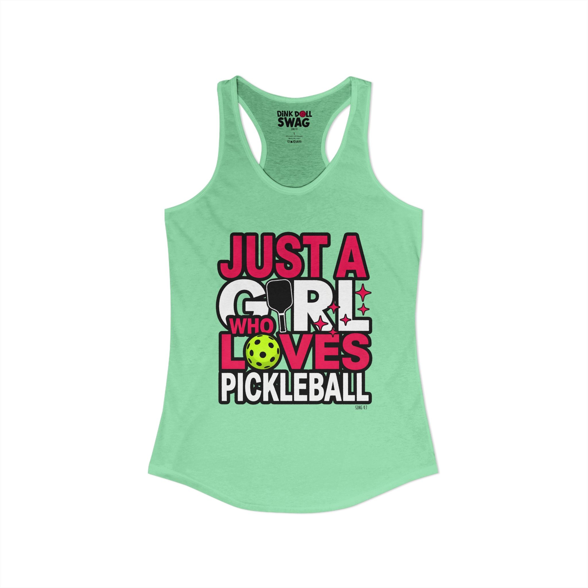 Just A Girl Who Loves Pickleball Tank for Women | Faith-Inspired