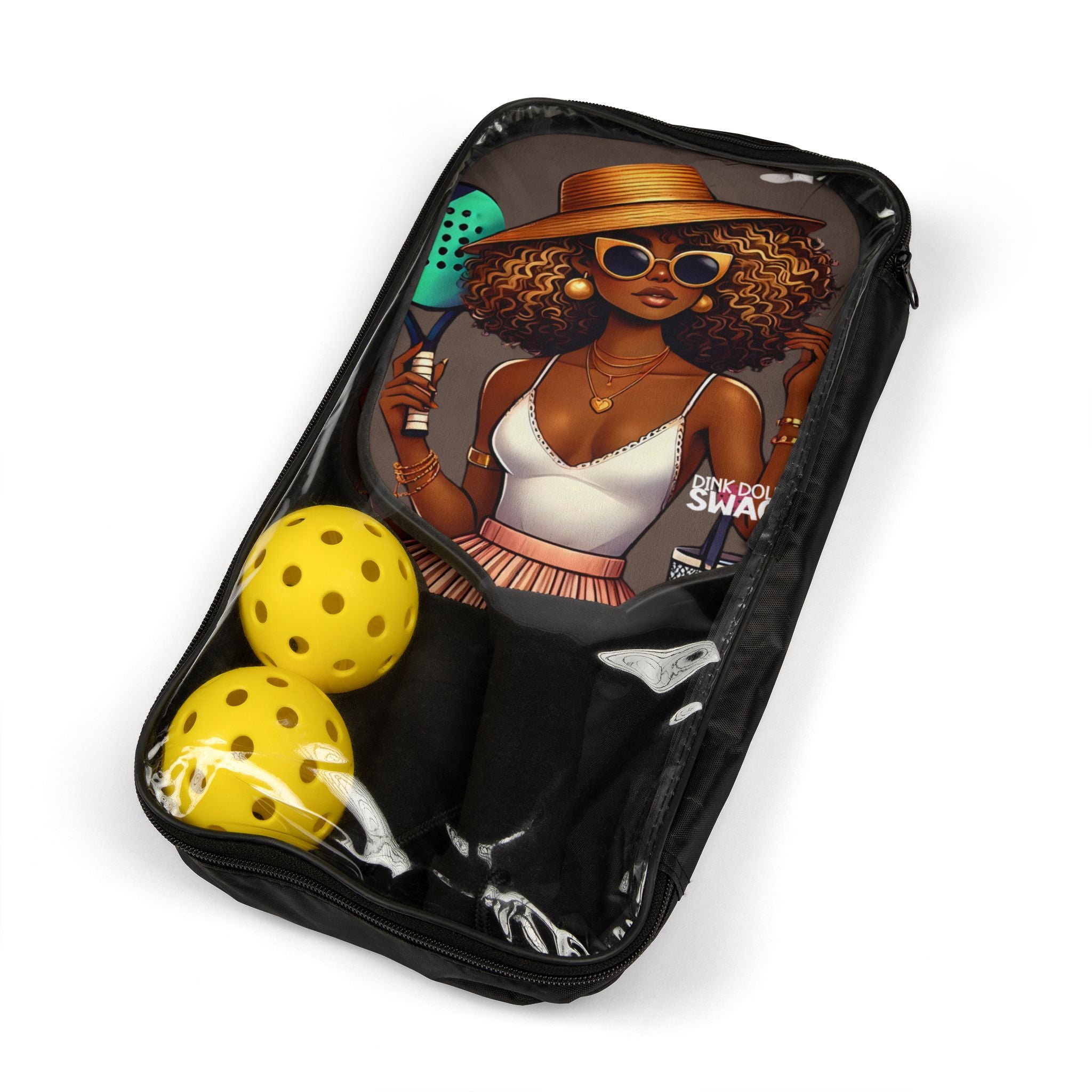 Mixed Race Diva Pickleball Paddle Kit – Bold, Beautiful, and Ready to Play