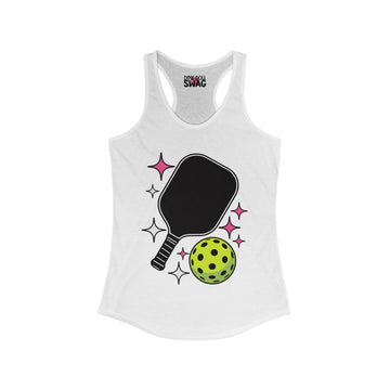 Pickleball Racerback Women's Tank - Pickleball Paddle Design