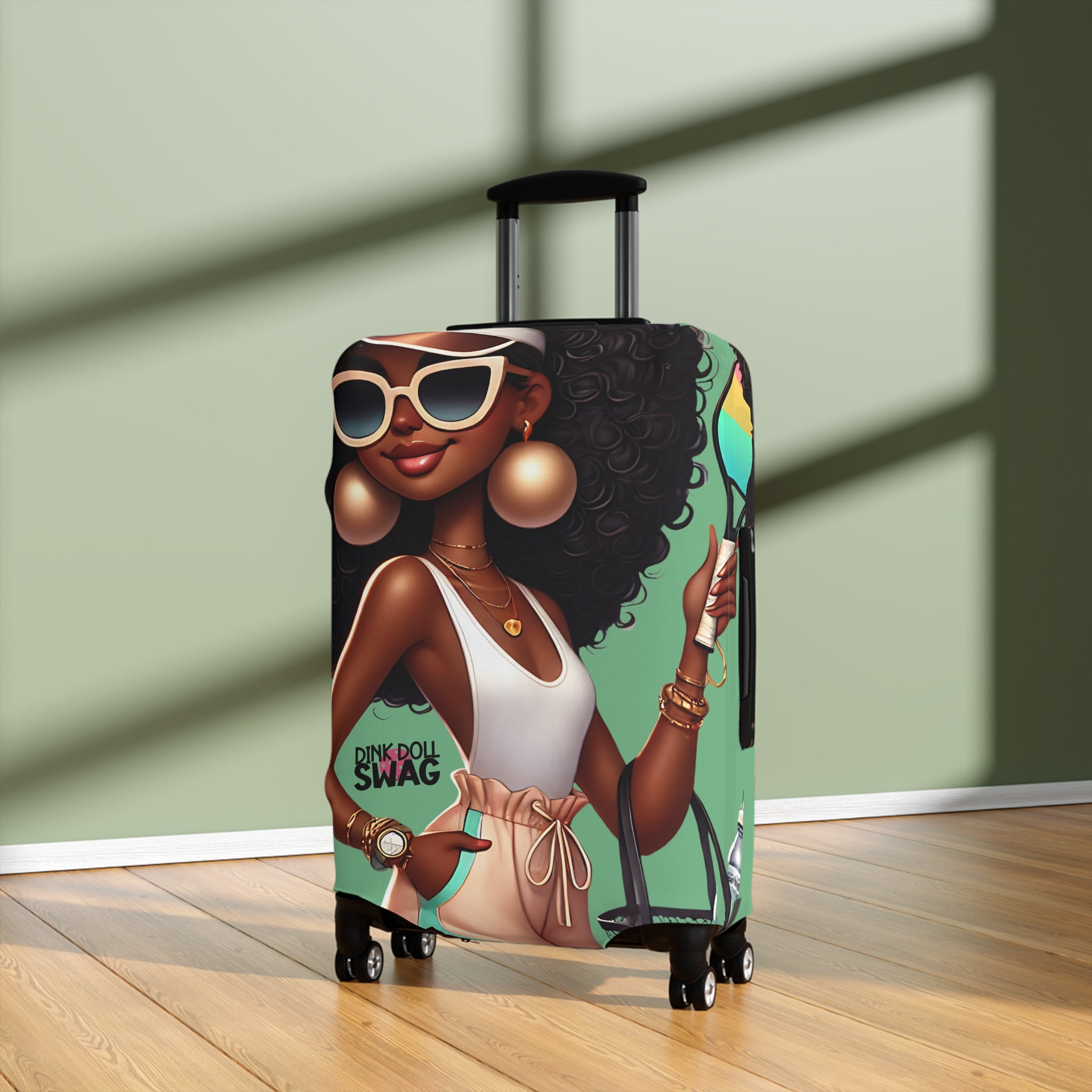 Dink Doll Swag™ Afro Diva Luggage Cover