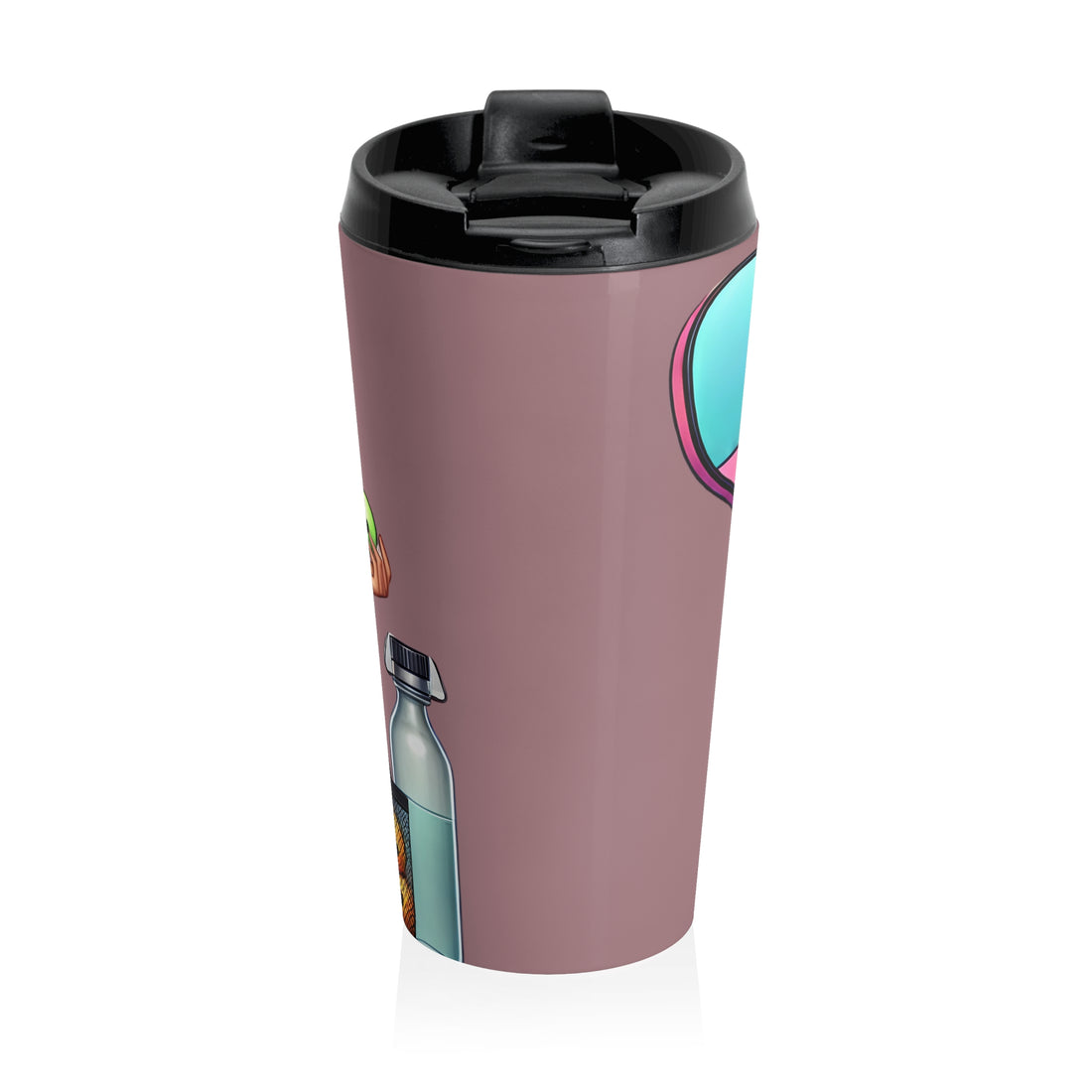 Courtside Glam Pickleball Tumbler East Asian Diva design by Dink Doll Swag