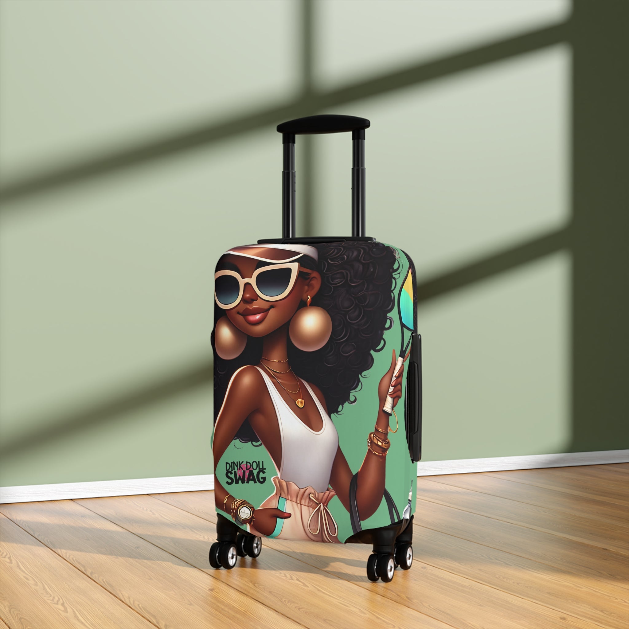 Dink Doll Swag™ Afro Diva Luggage Cover
