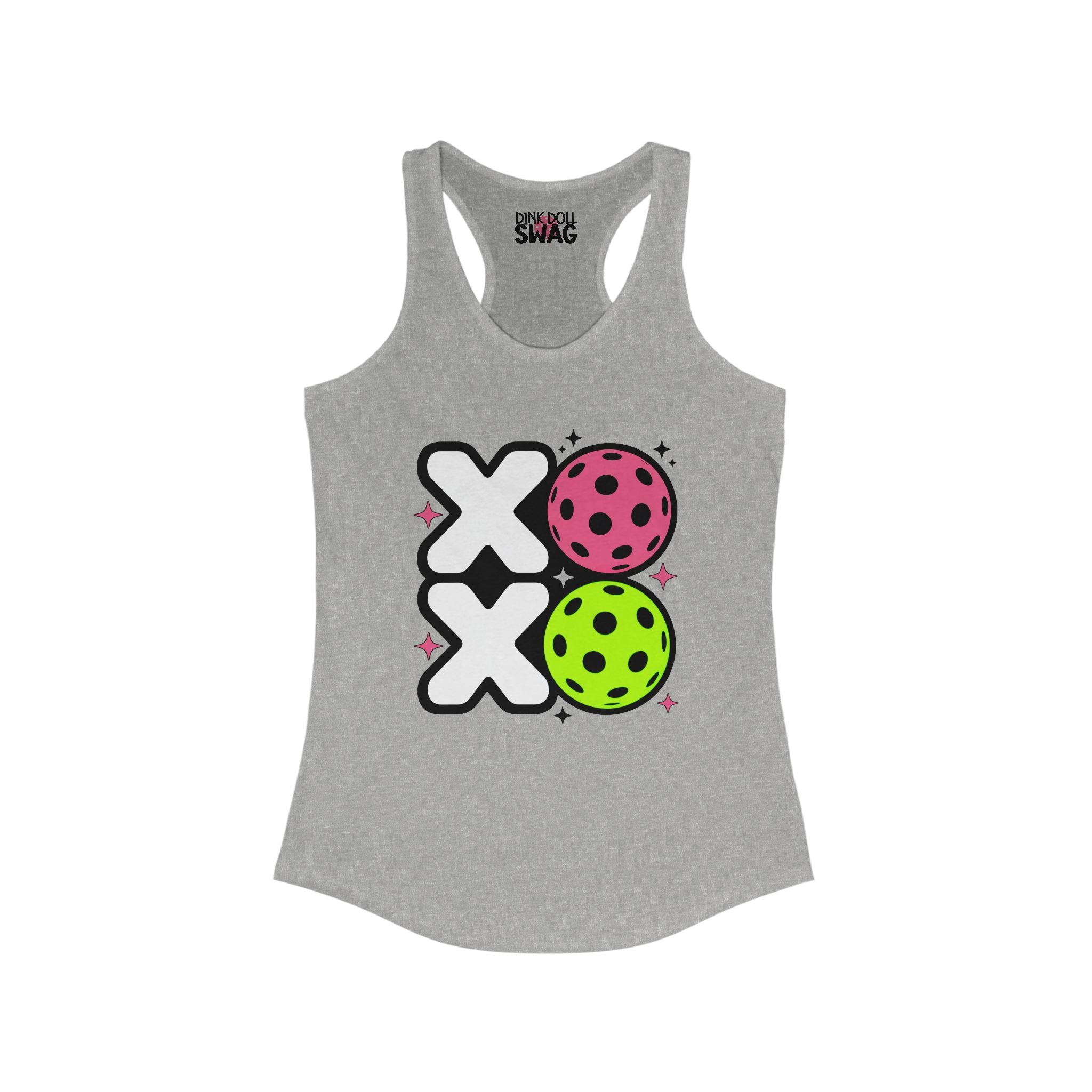 Pickleball Racerback Women's Tank - 'XOXO' Design