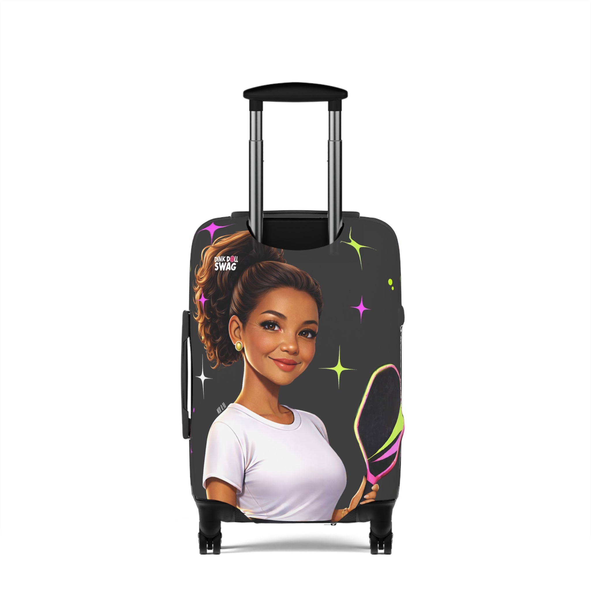 Dink Doll Swag™ Joy in Motion – Legacy Series   – Carmen Edition Pickleball Luggage Cover for Women | Faith-Inspired
