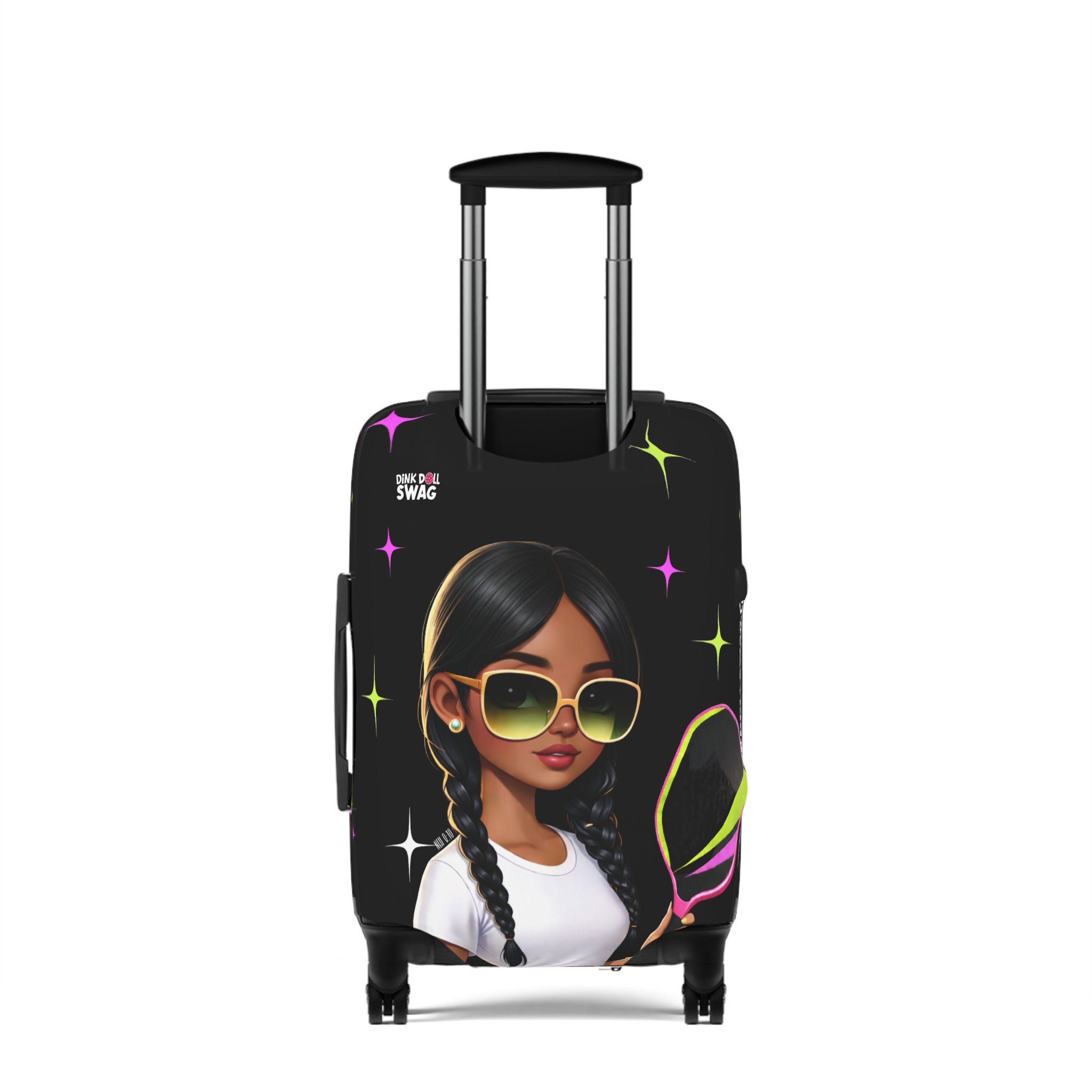 Dink Doll Swag™ Joy in Motion   – Aria Edition Pickleball Luggage Cover for Women | Faith-Inspired